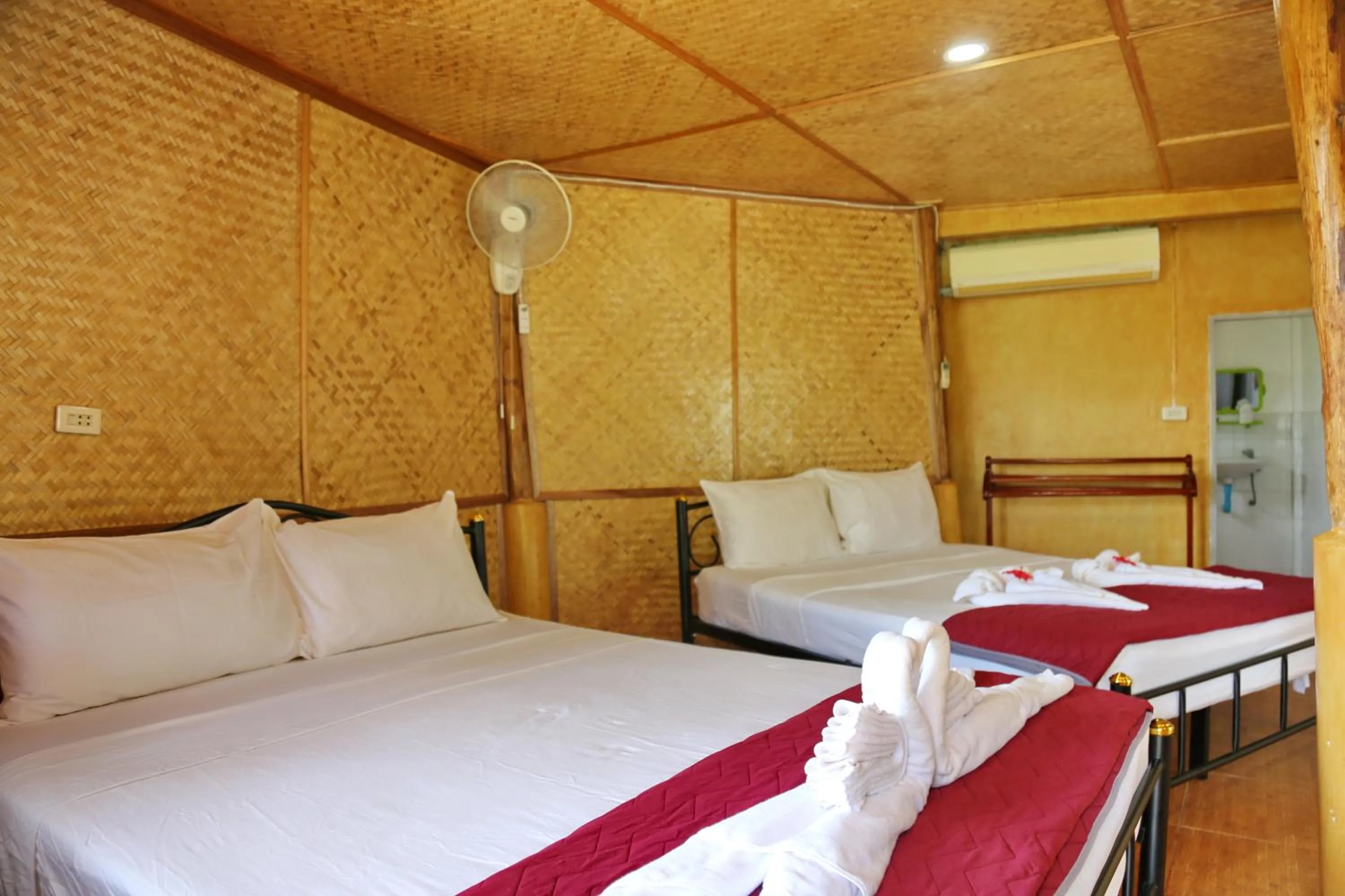 Bed in TP Hut Bungalows