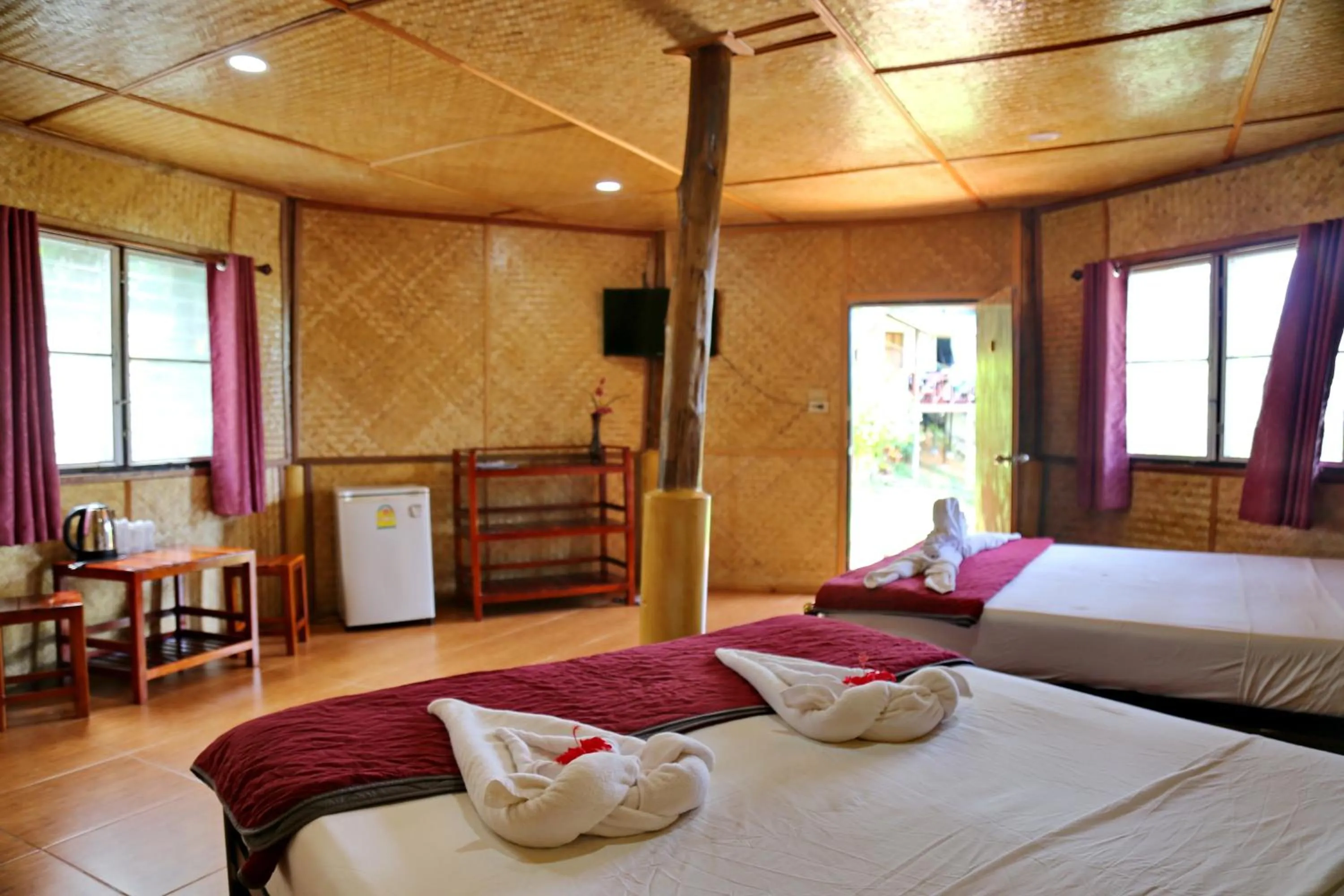 Bed in TP Hut Bungalows