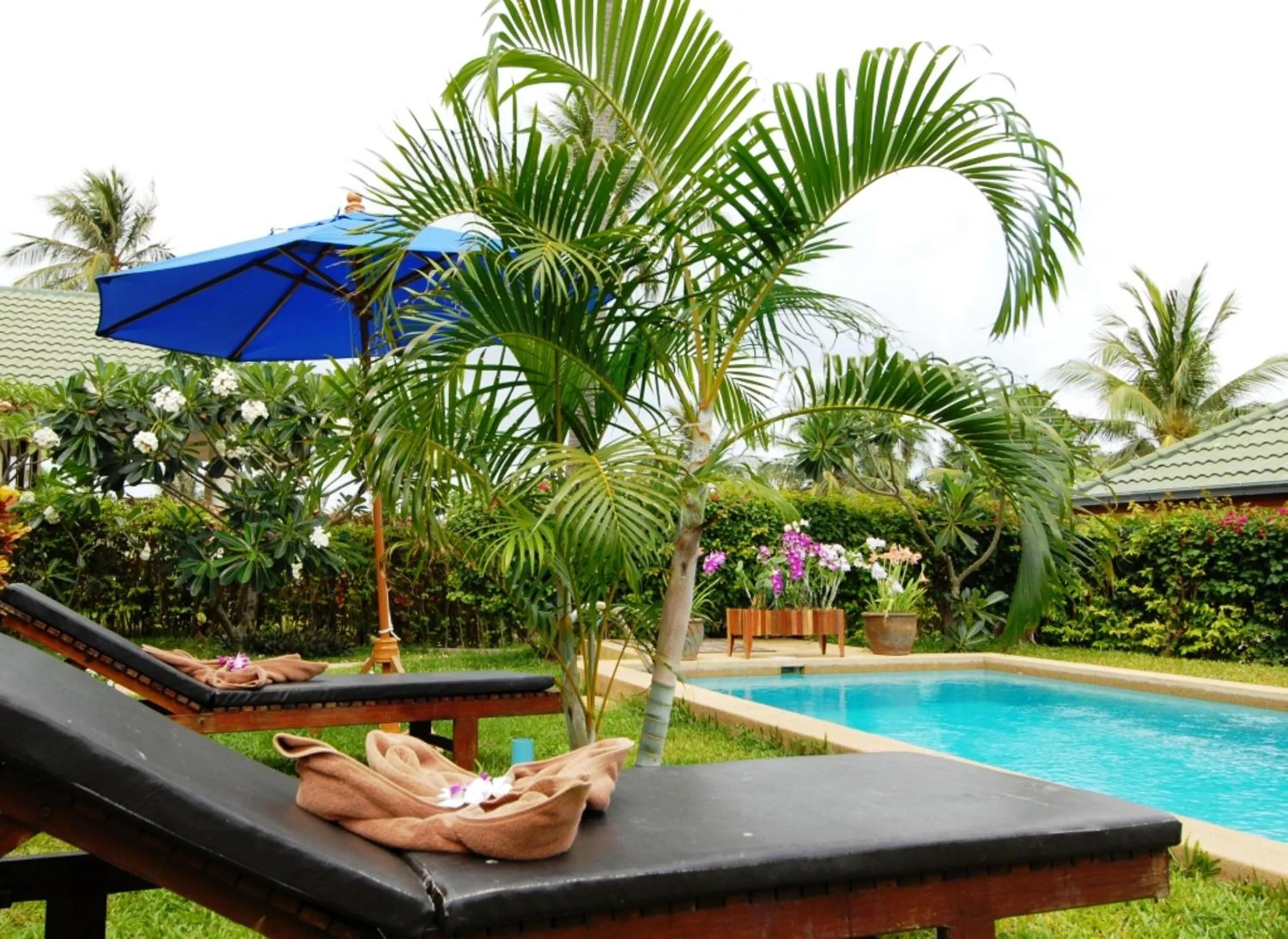 Garden in Idyllic Samui Beach Villa Resort