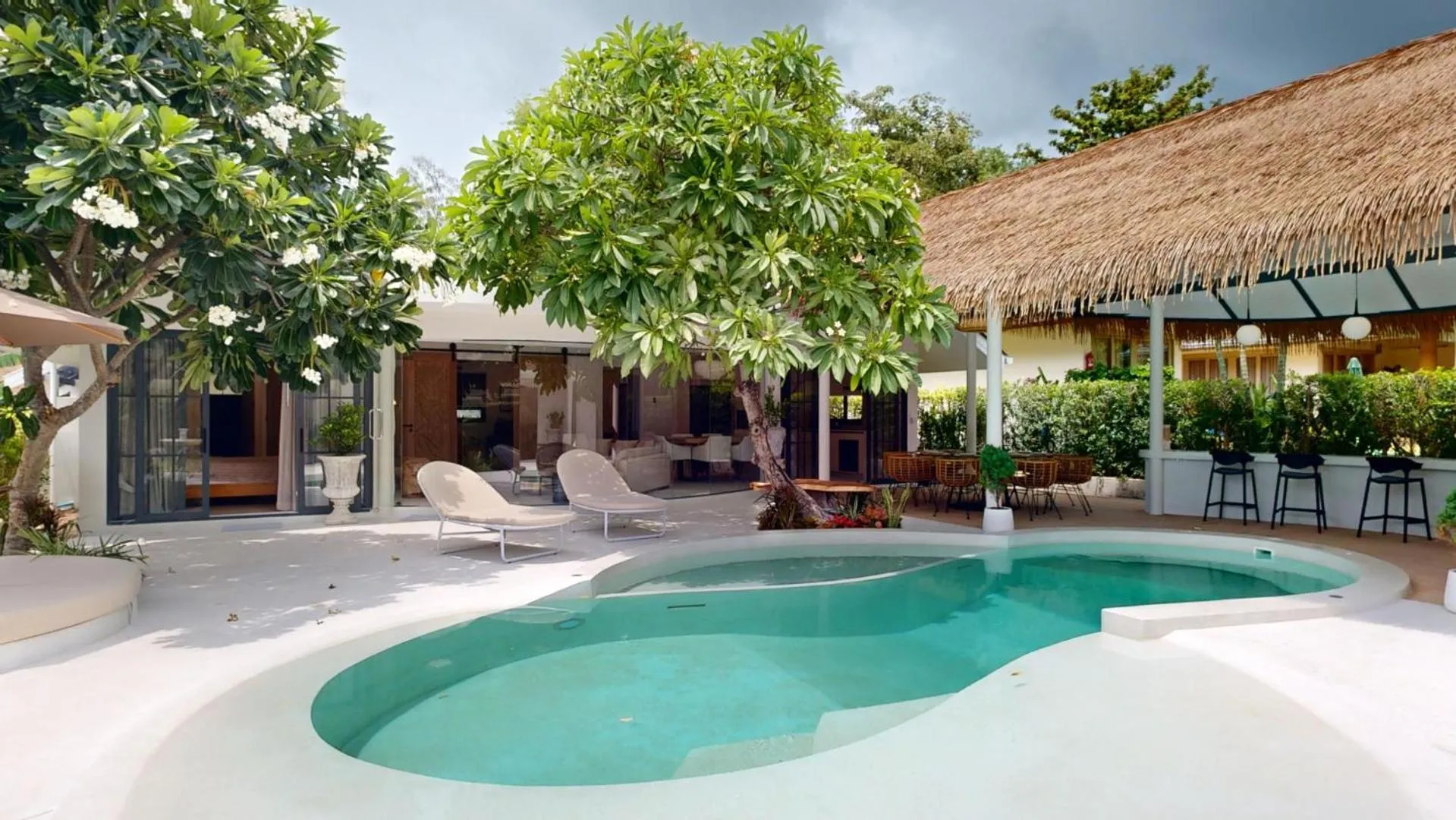 Pool view in Idyllic Samui Beach Villa Resort