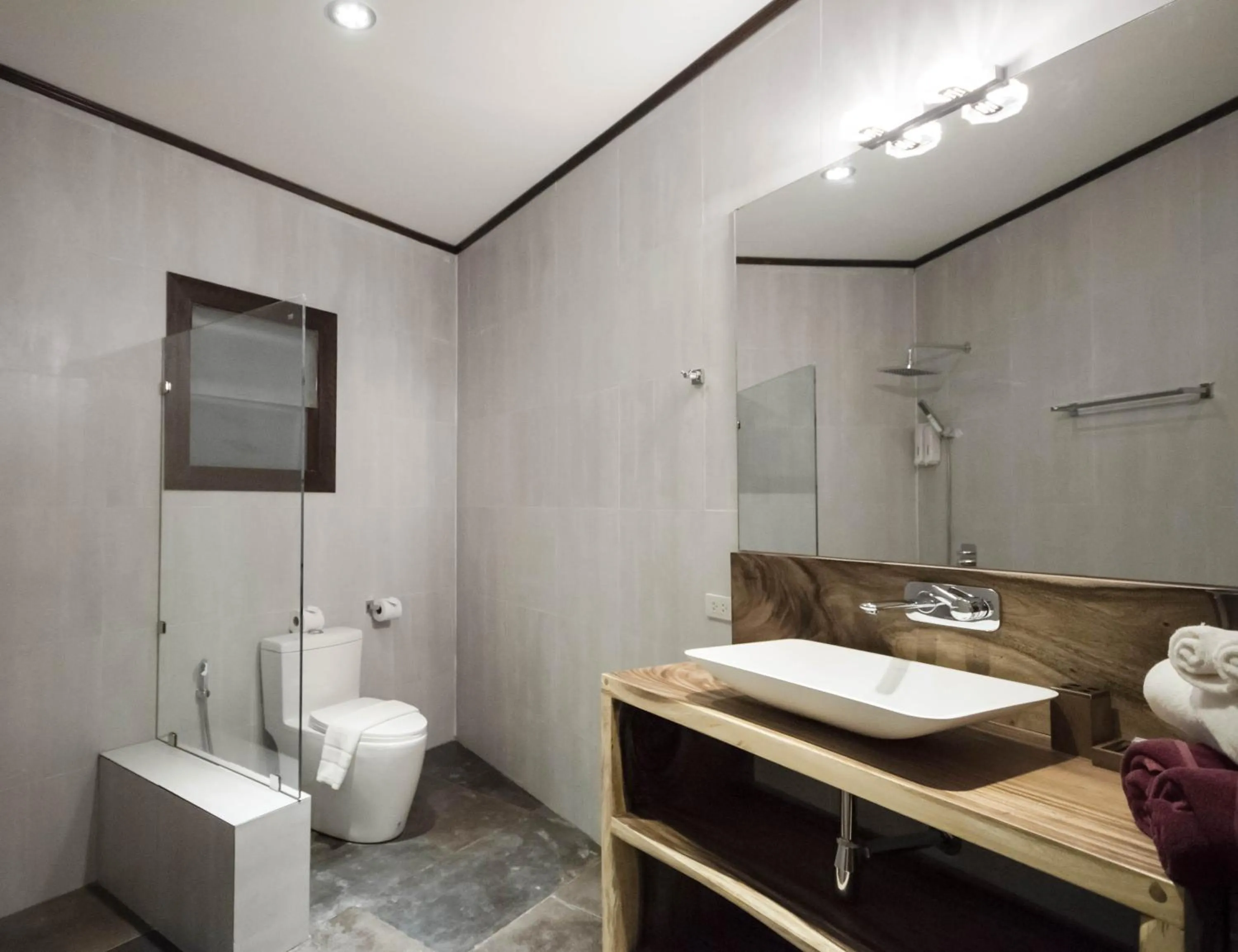 Shower in Idyllic Samui Beach Villa Resort