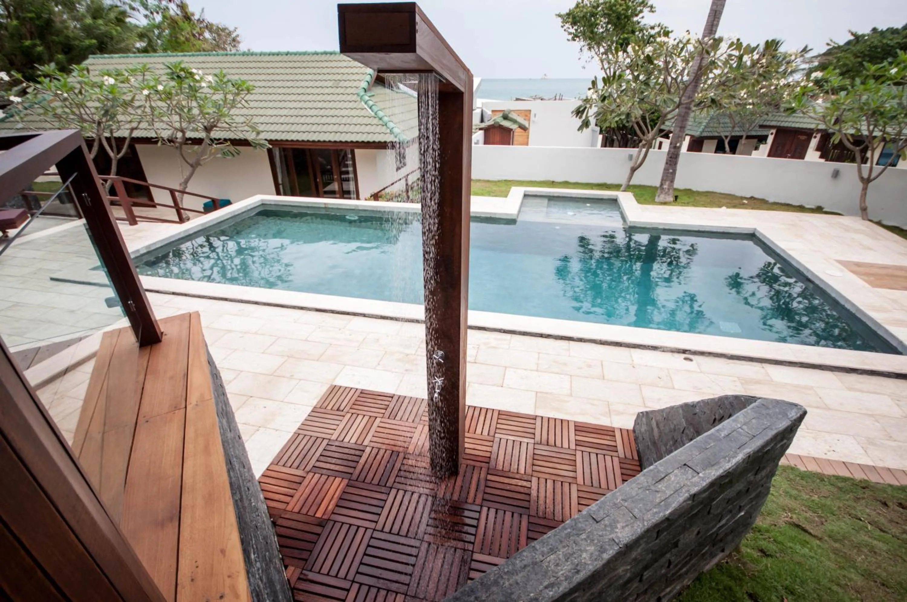 Pool view in Idyllic Samui Beach Villa Resort