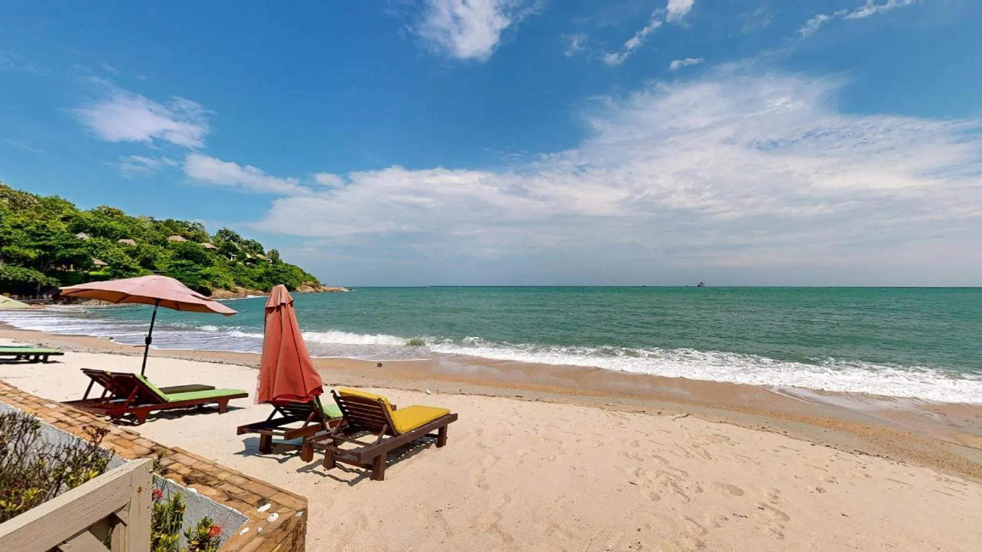 Beach in Idyllic Samui Beach Villa Resort