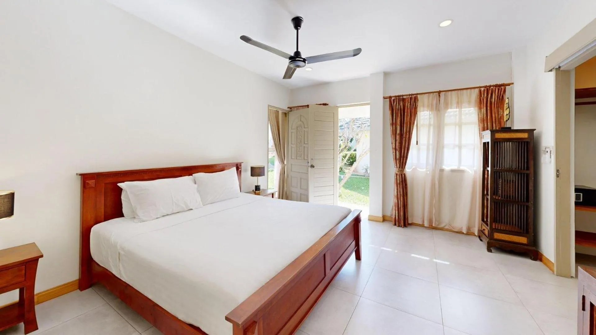 Bedroom, Bed in Idyllic Samui Beach Villa Resort