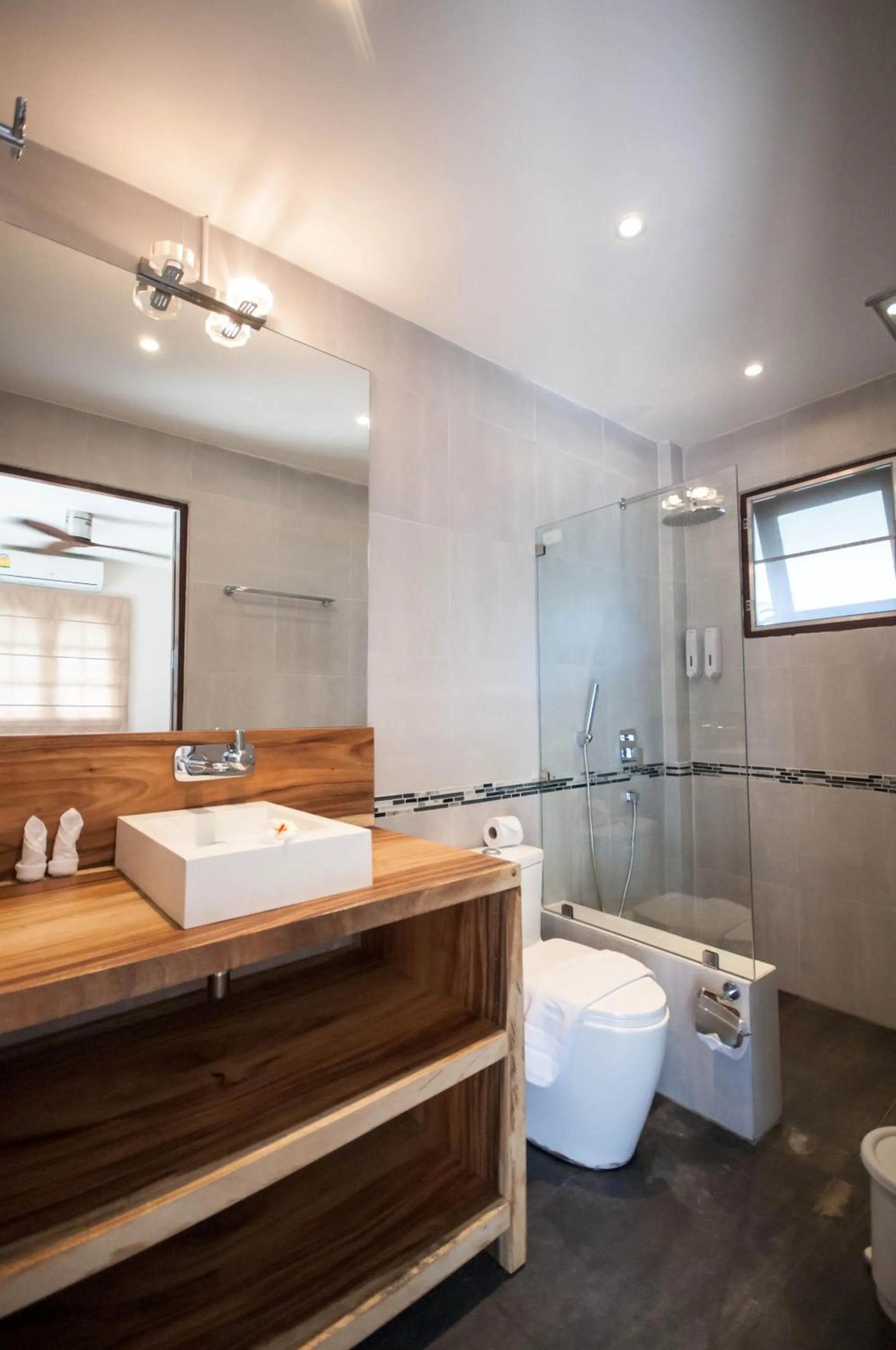 Shower in Idyllic Samui Beach Villa Resort