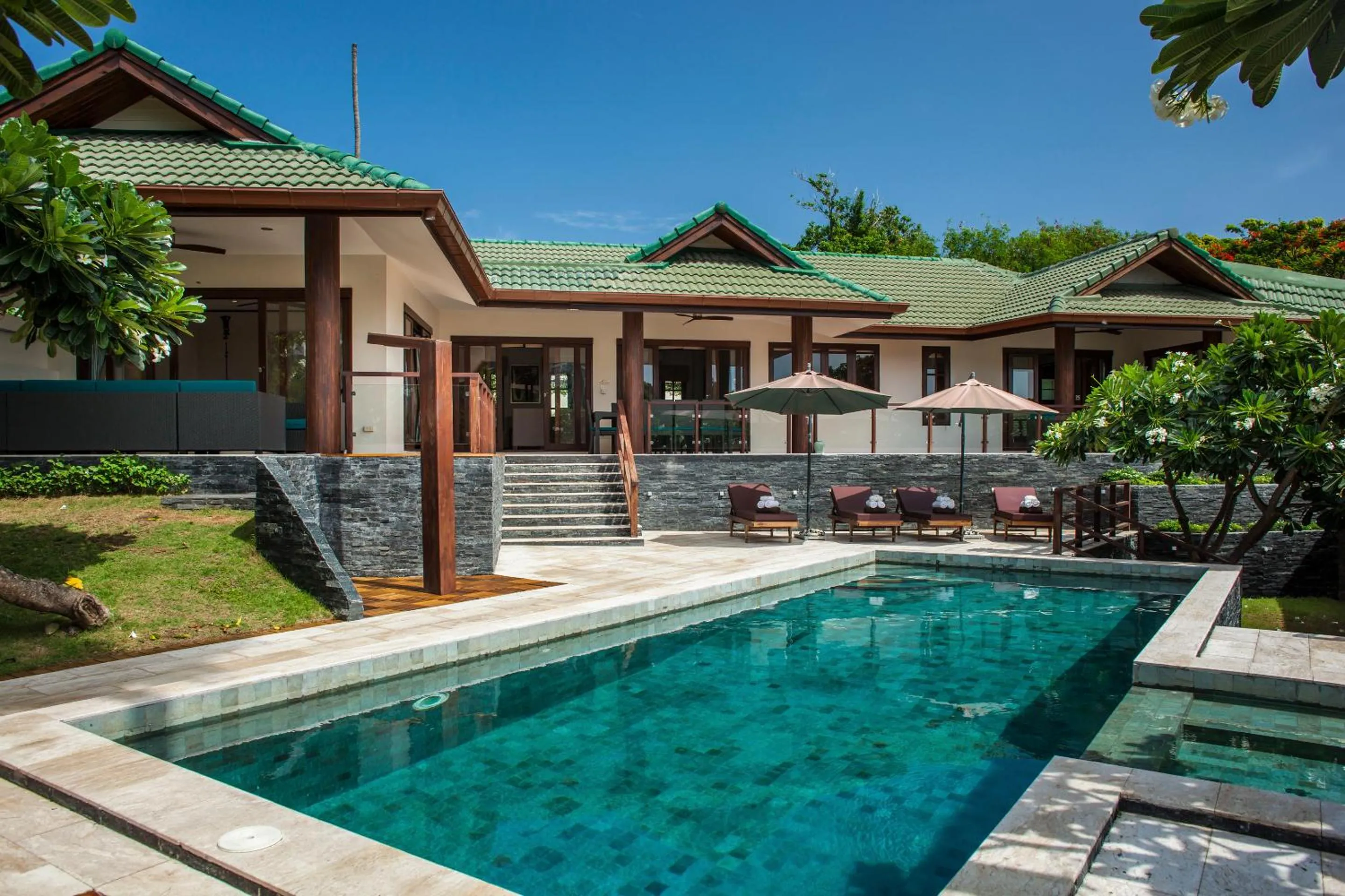 Property building in Idyllic Samui Beach Villa Resort