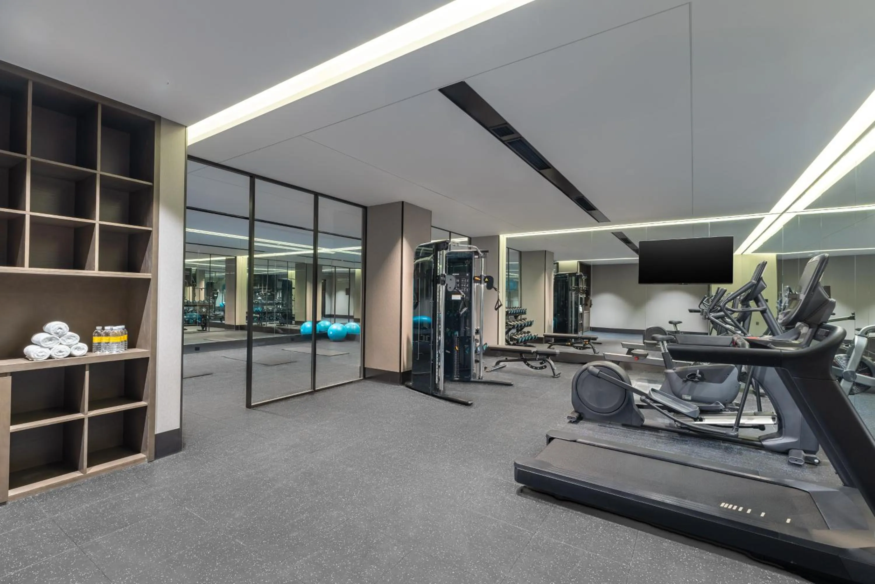 Fitness centre/facilities in voco Suzhou Guanqian Street by IHG