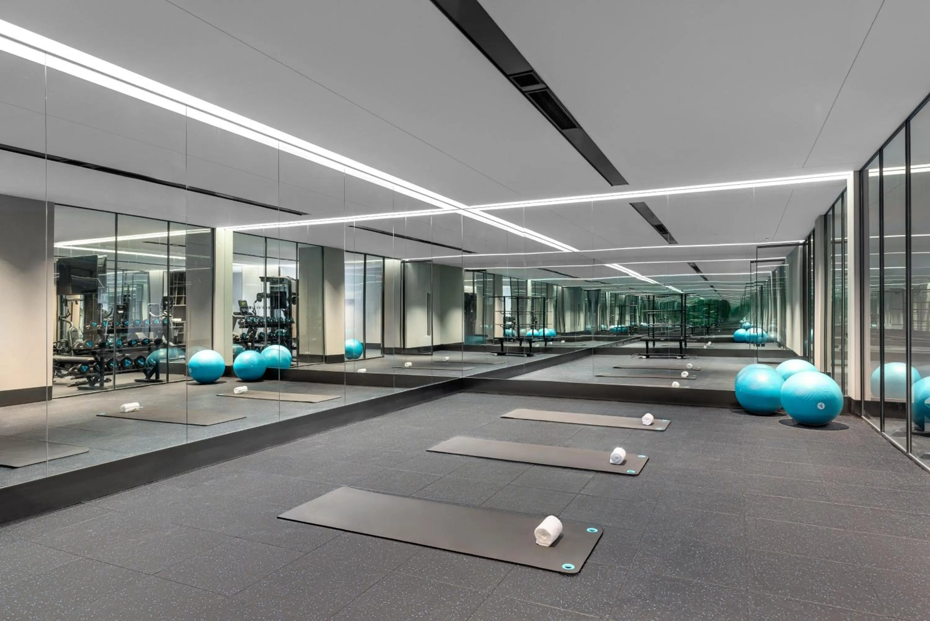Fitness centre/facilities in voco Suzhou Guanqian Street by IHG