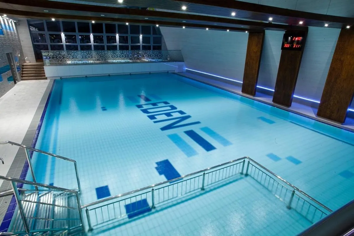 Pool view in Domki Holenderskie Eden Resort & Spa