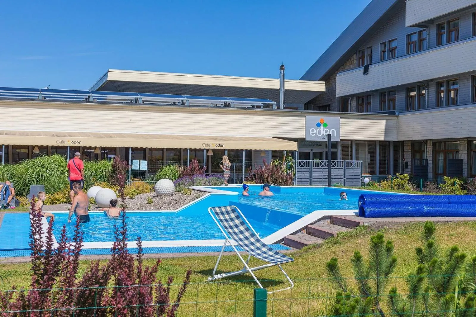 Pool view in Domki Holenderskie Eden Resort & Spa