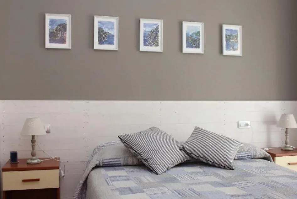 Bed in Hotel Villa Argentina