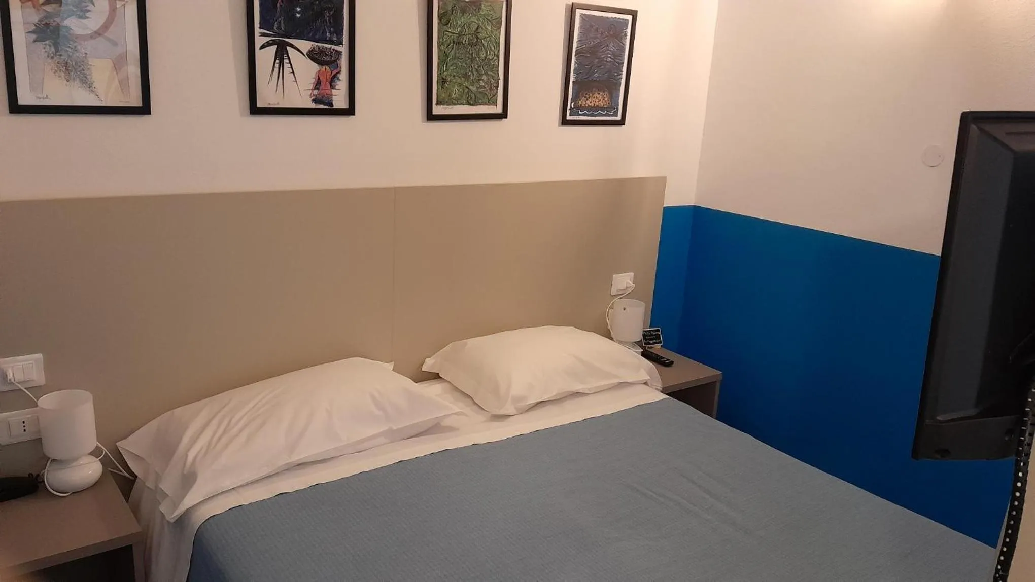 Bed in Hotel Villa Argentina