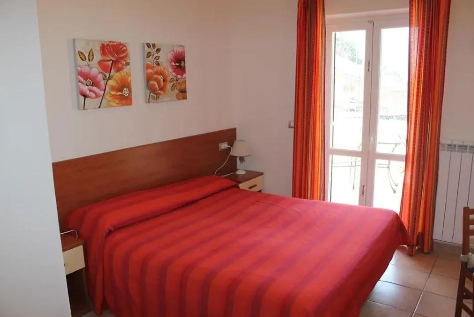 Bed in Hotel Villa Argentina