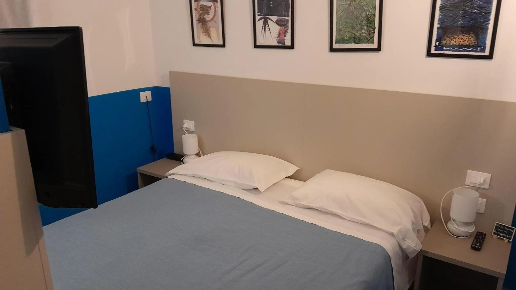 Bed in Hotel Villa Argentina