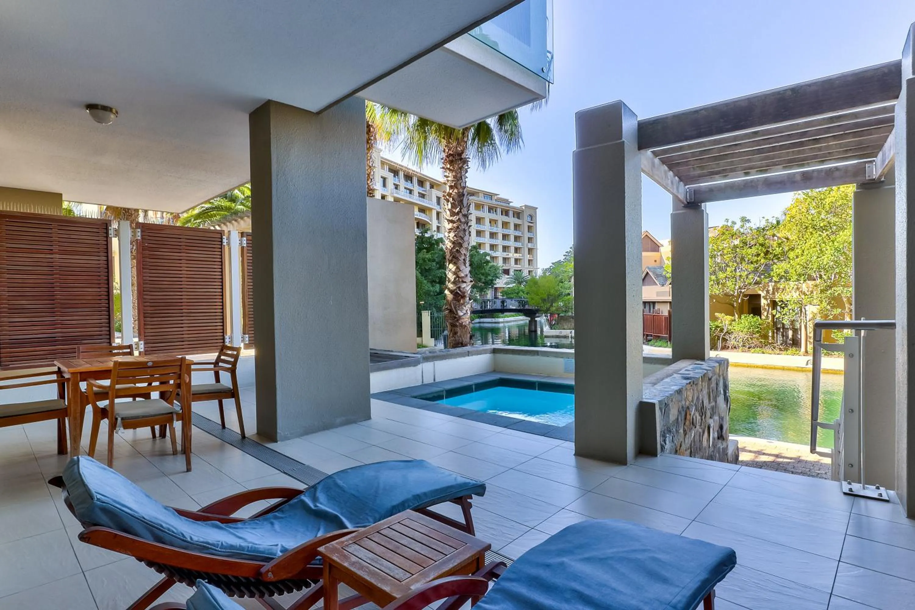Pool view in Lawhill Luxury Apartments - V & A Waterfront