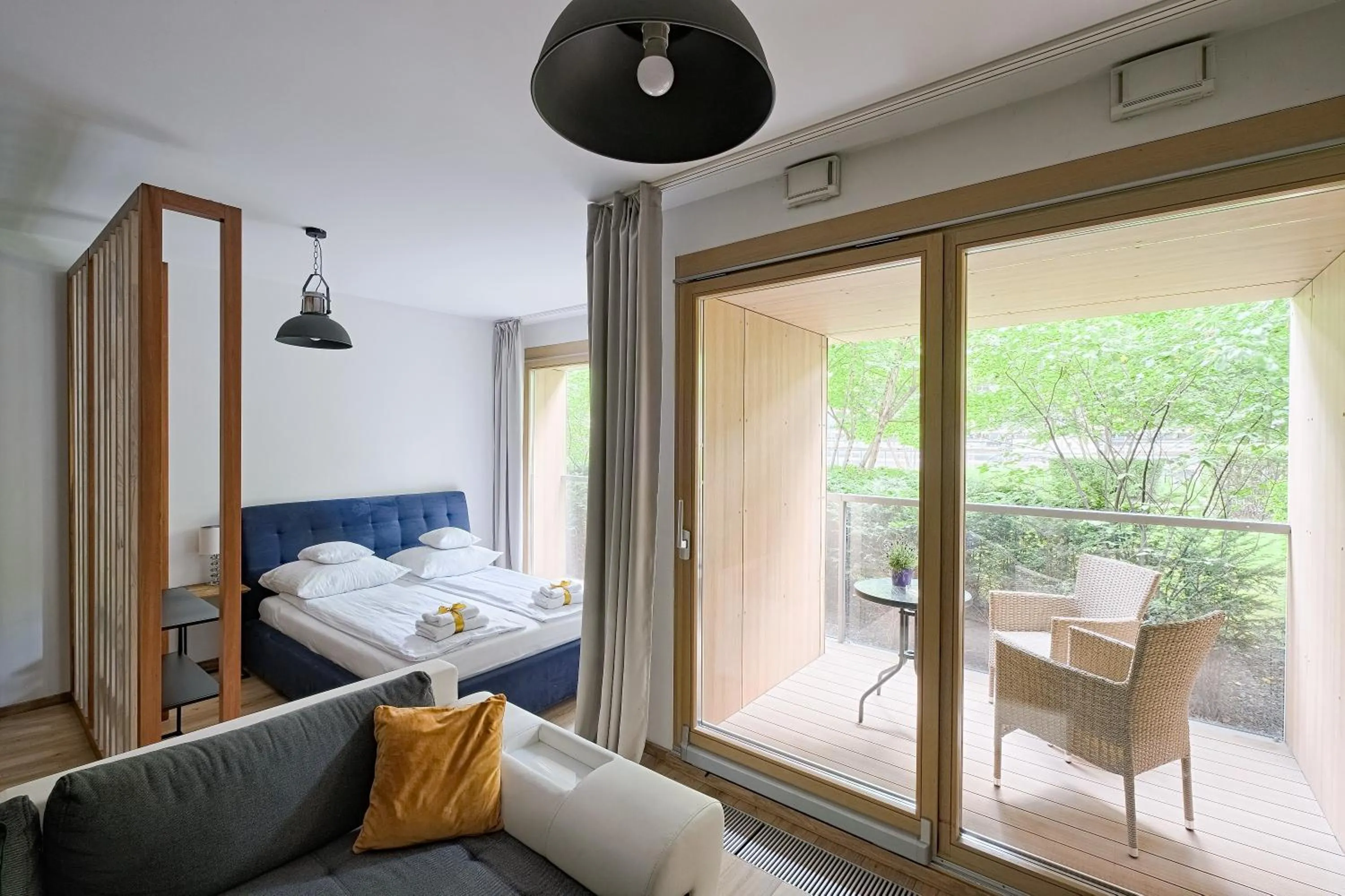 Bed in ApartHotel Kolejowa Apartamenty