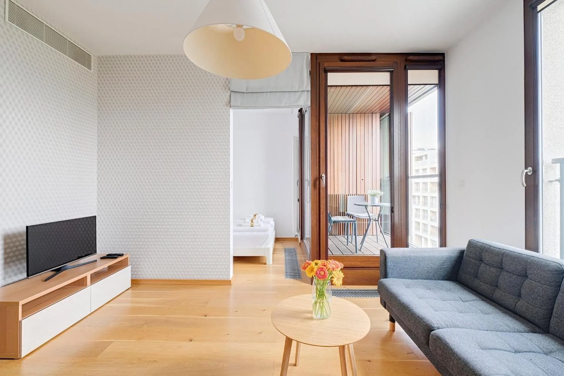 Seating area in ApartHotel Kolejowa Apartamenty