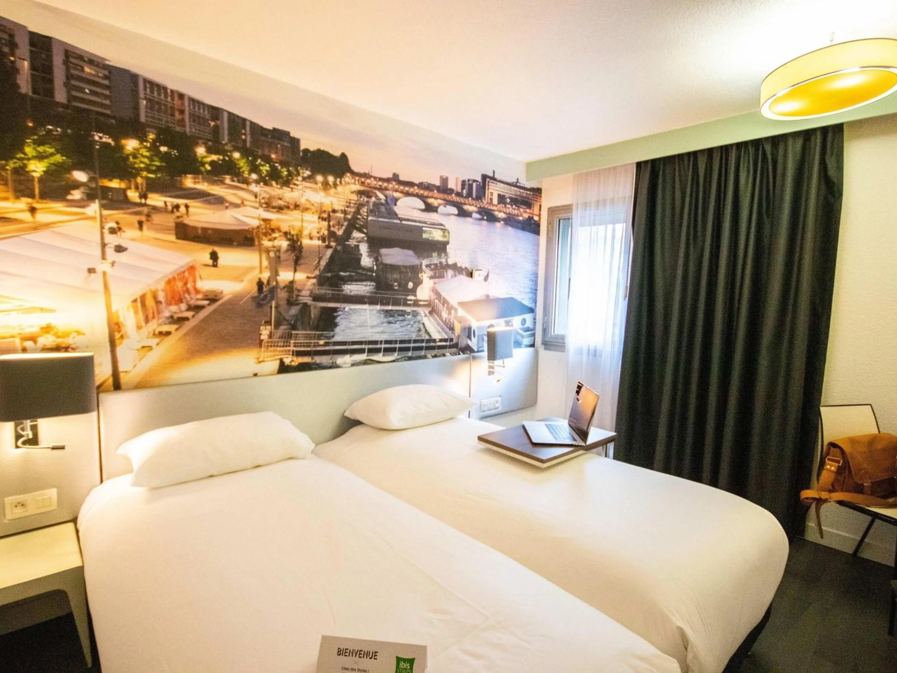 Bedroom, Bed in ibis Styles Paris Tolbiac Bibliotheque