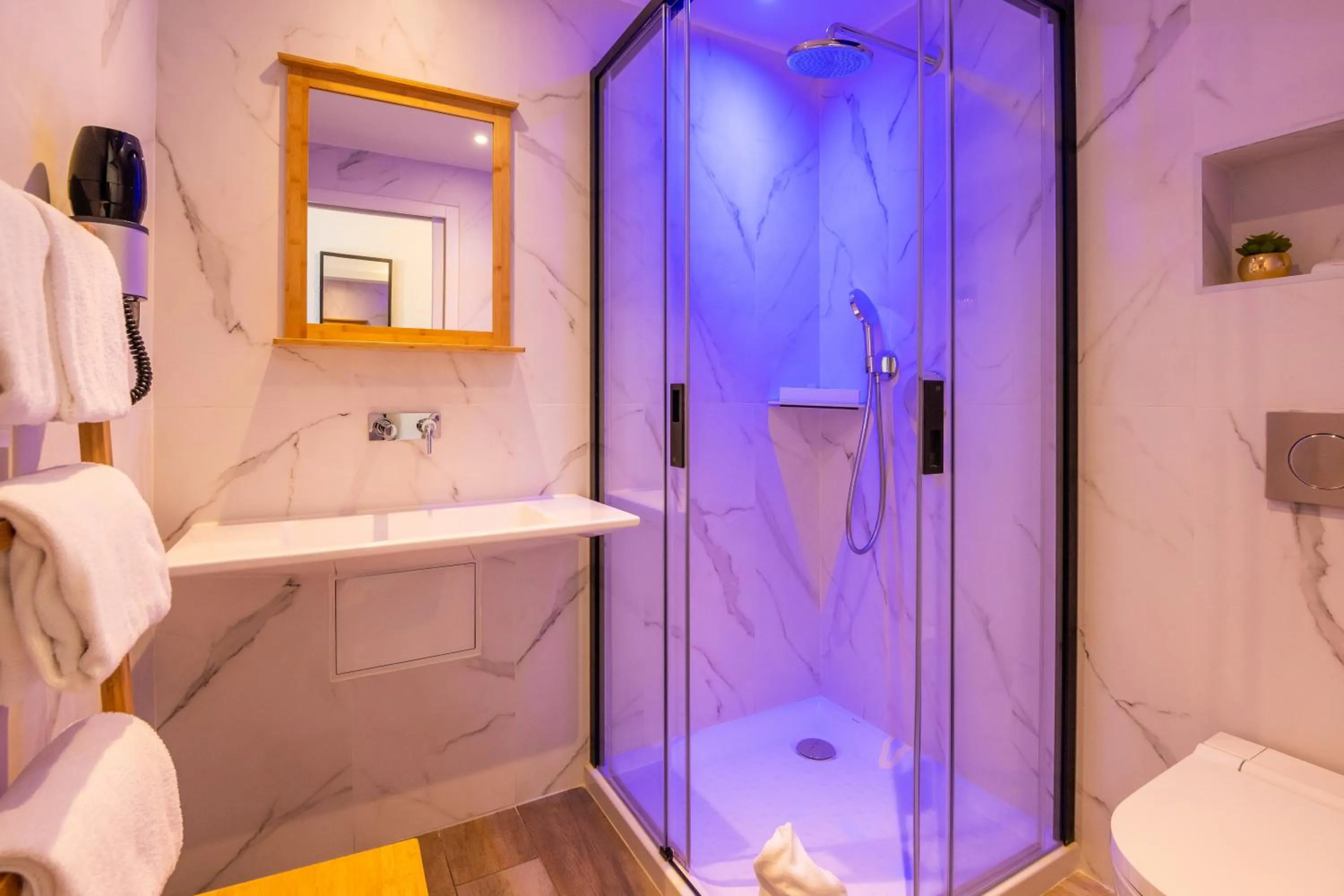 Toilet in LOGIS Hôtel Restaurant Le Clos Fleuri