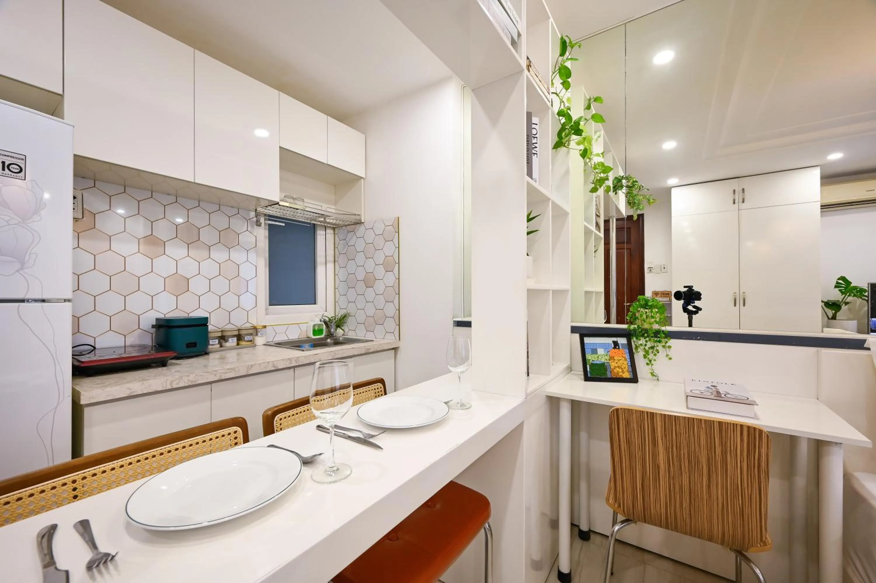 Kitchen or kitchenette in Grace Apartment - HCM