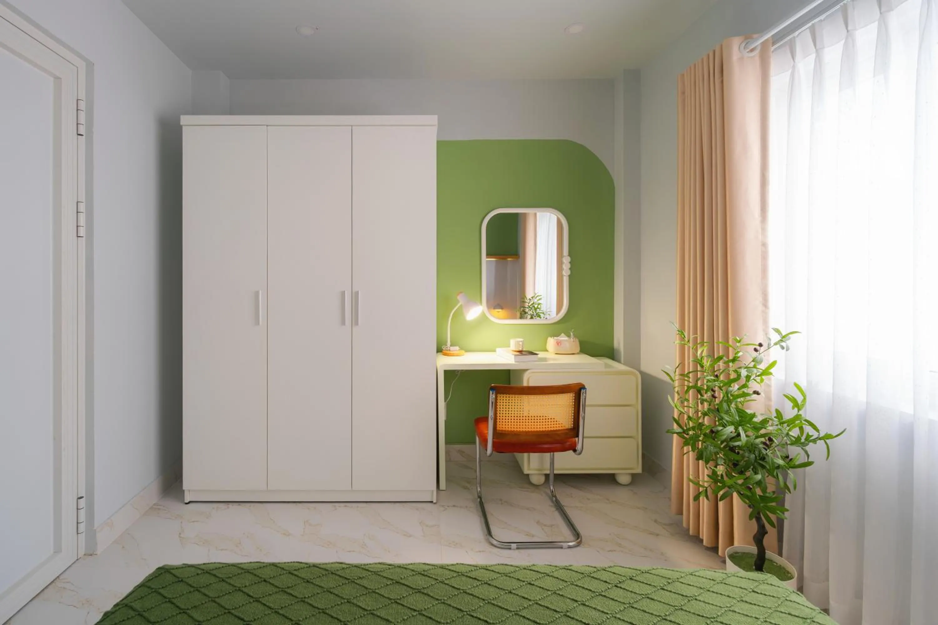 Bedroom, Bed in Grace Apartment - HCM