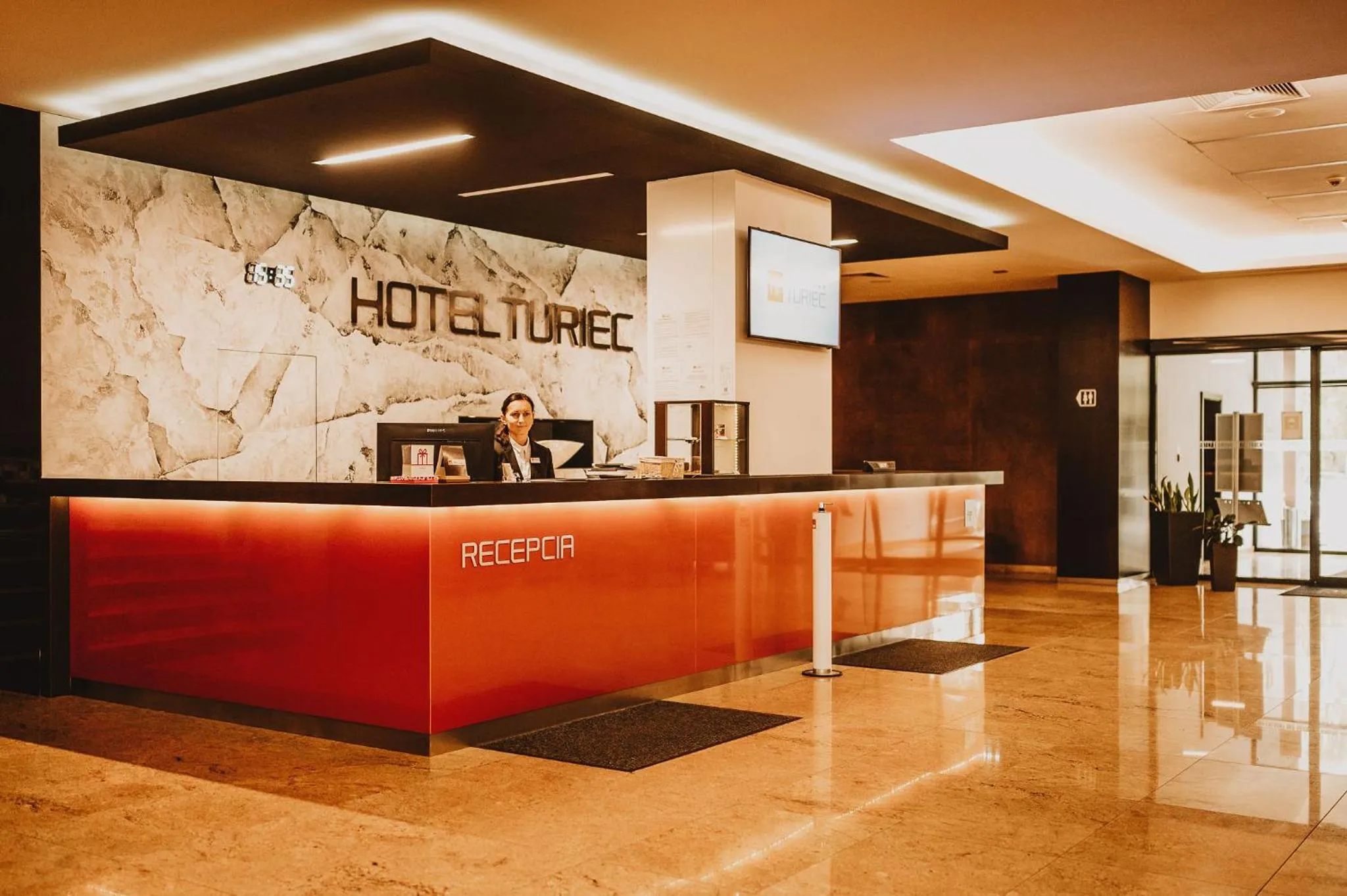 Lobby or reception in Hotel Turiec