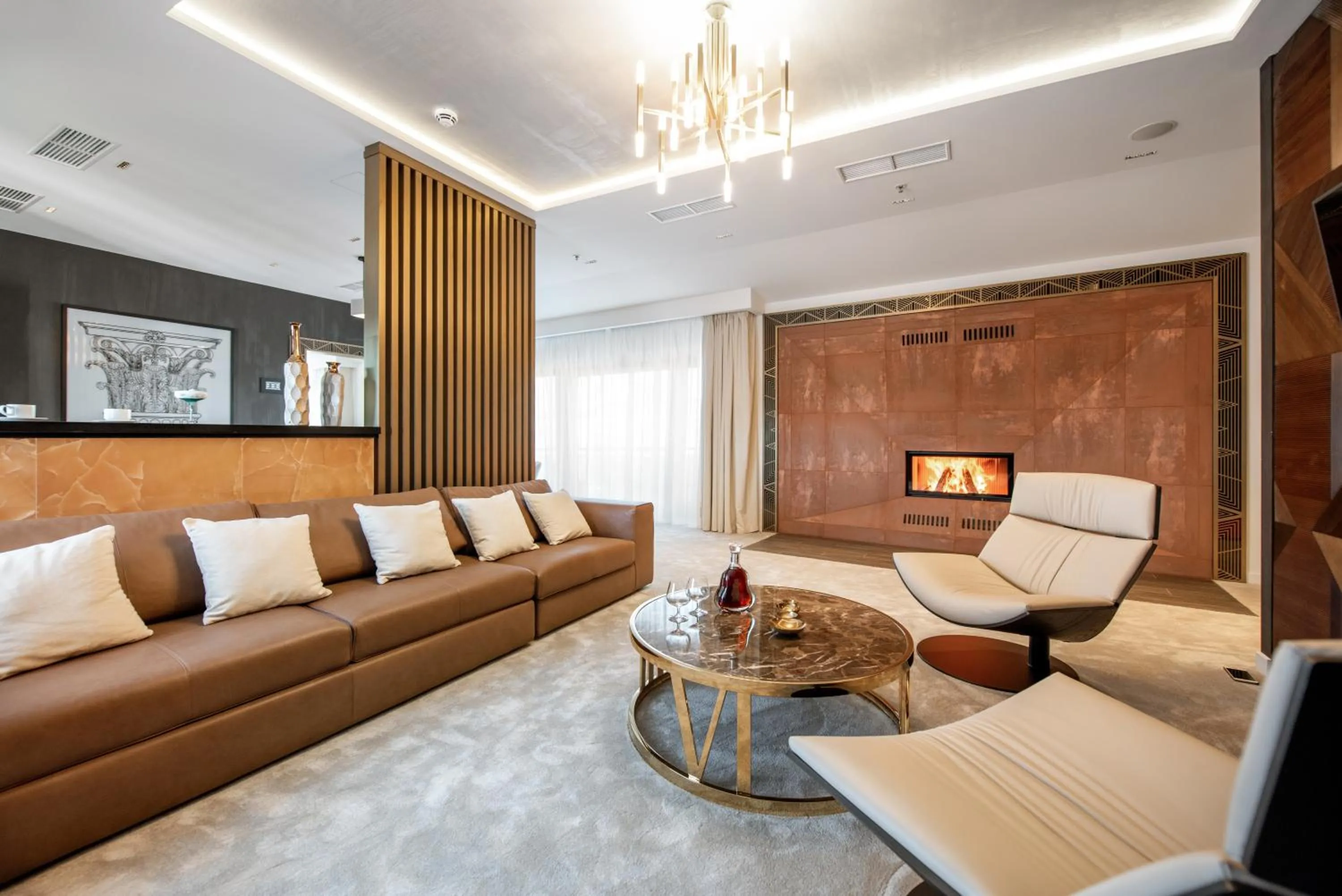 Seating area in Grand Hotel Lviv Casino & Spa