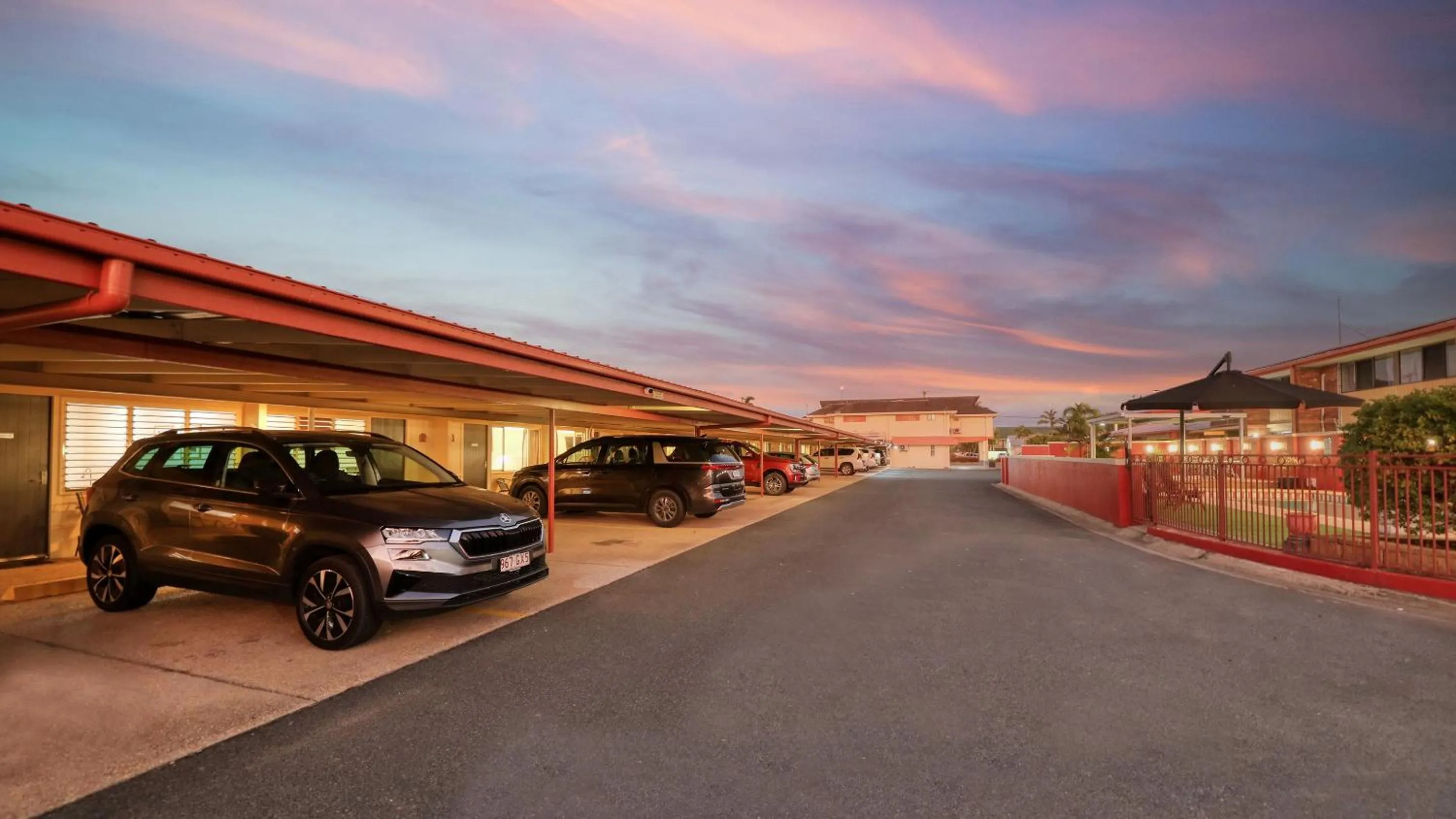 Parking in Mackay Rose Motel