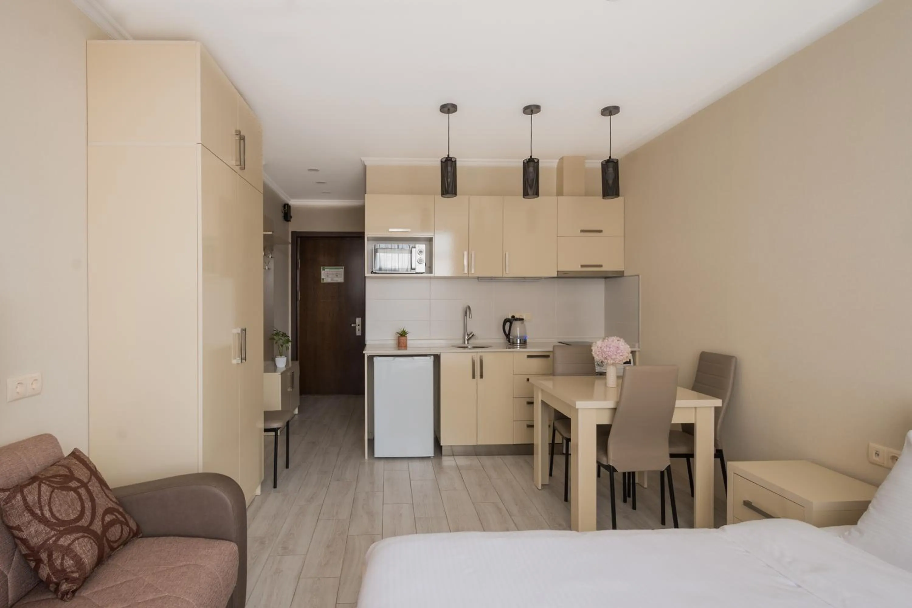 Kitchen or kitchenette in Orbi Sea Towers Hotel Official