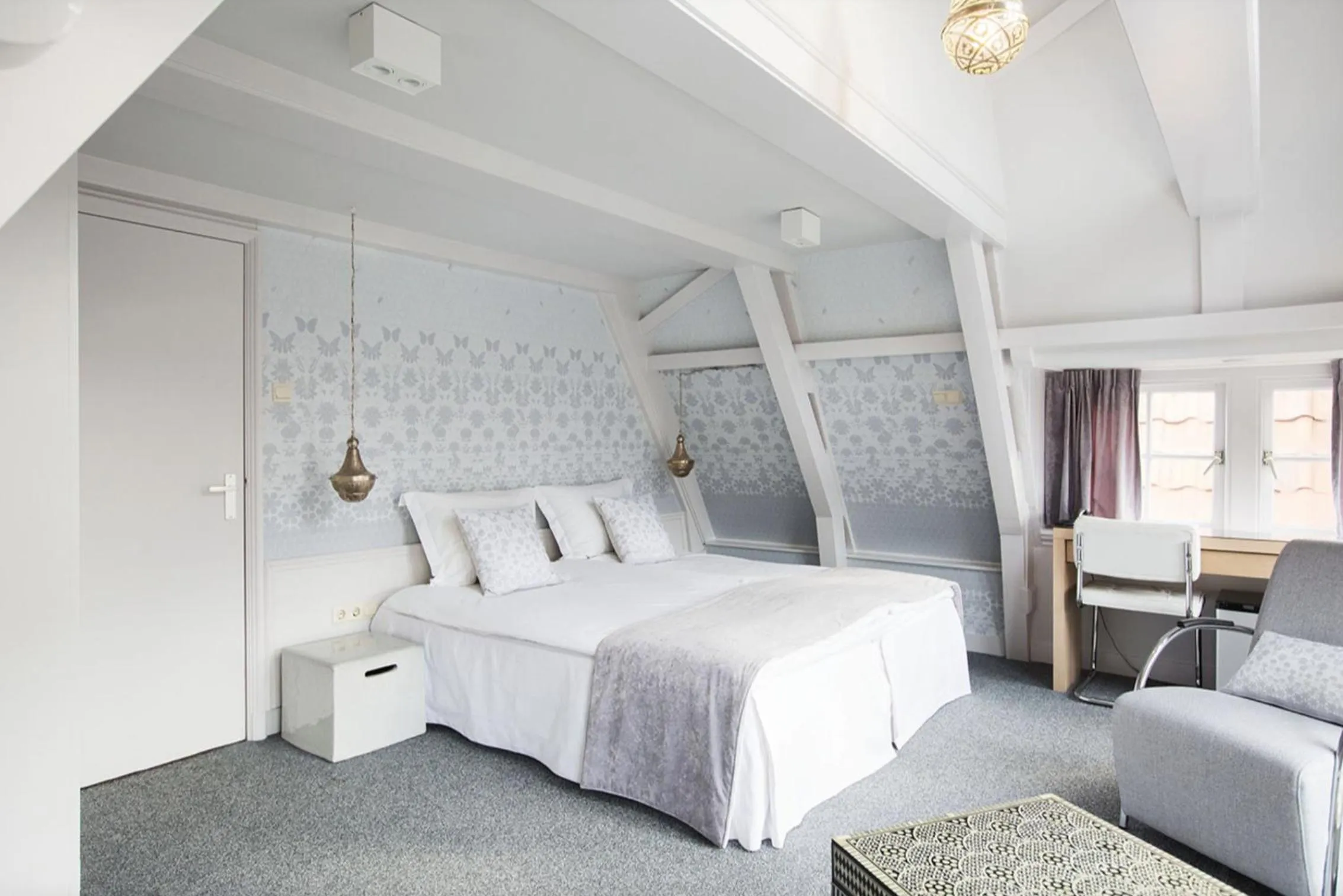 Bedroom, Bed in 't Hotel