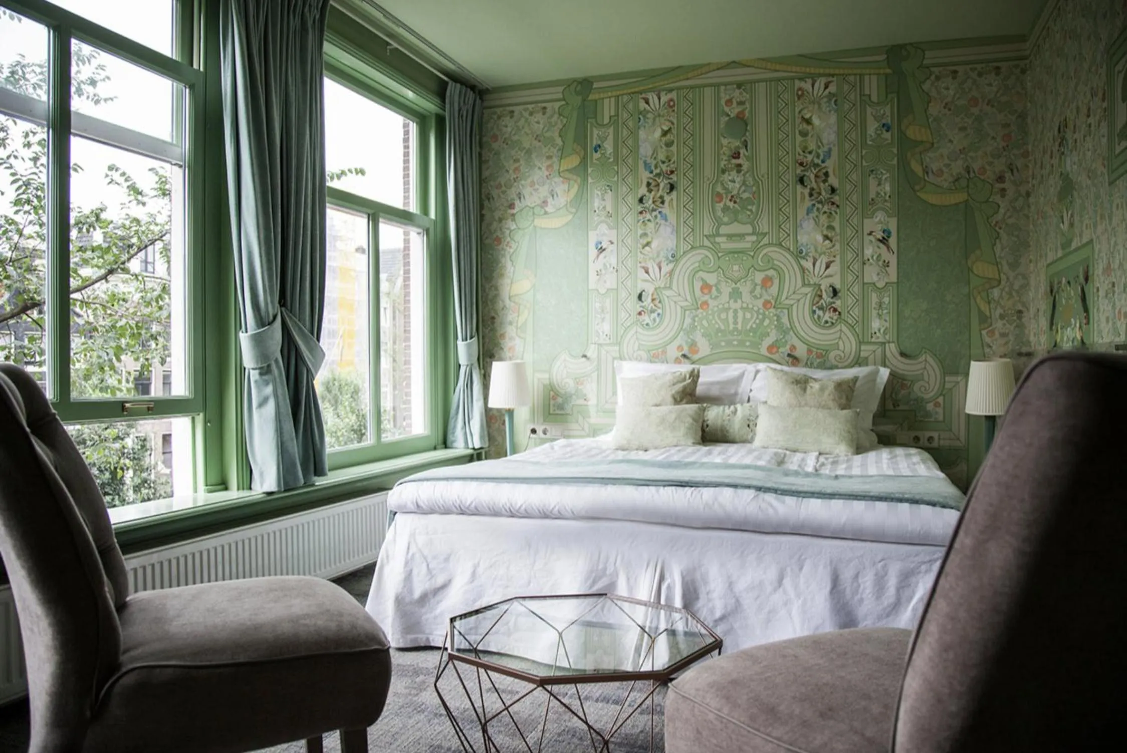 Bedroom, Bed in 't Hotel