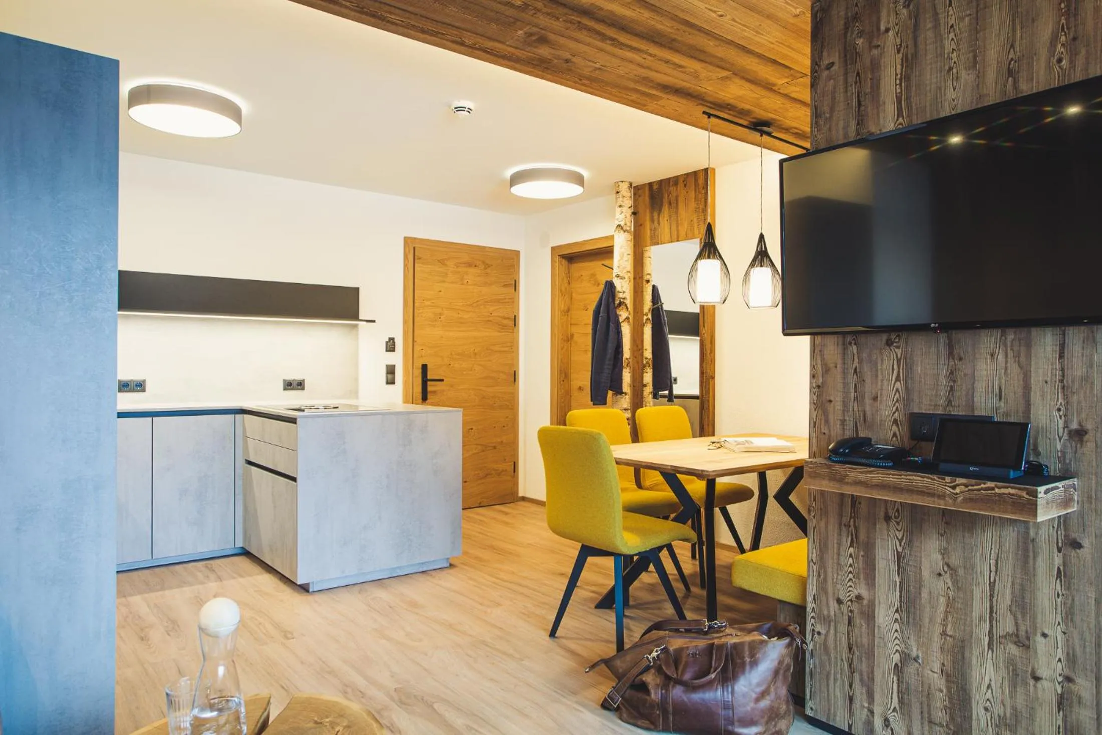 Kitchen or kitchenette in Austria Aparthotel