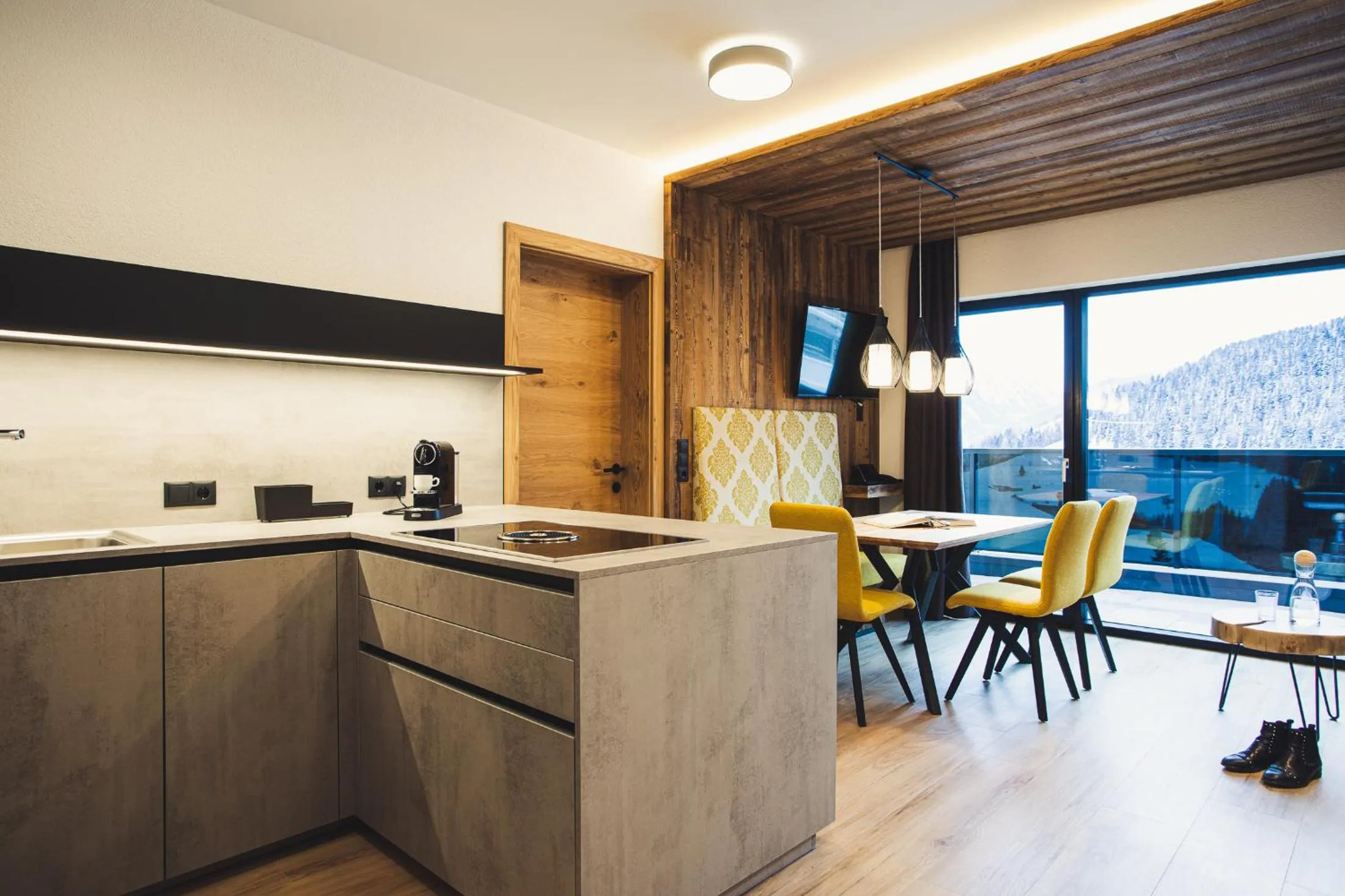 Kitchen or kitchenette in Austria Aparthotel