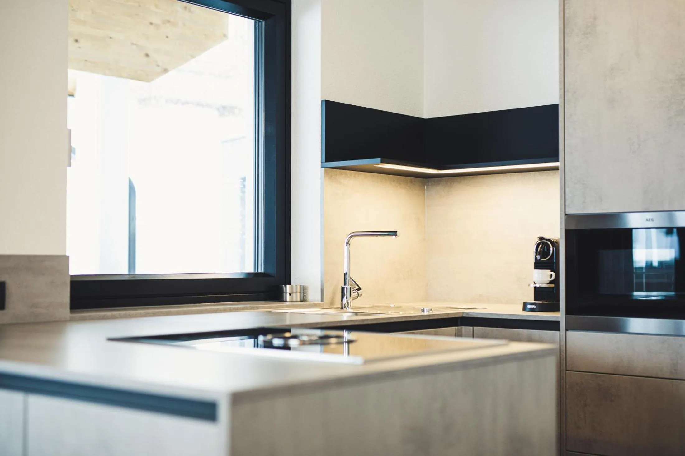 Kitchen or kitchenette in Austria Aparthotel