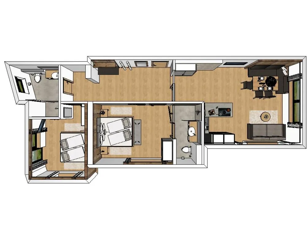 Floor plan in Austria Aparthotel