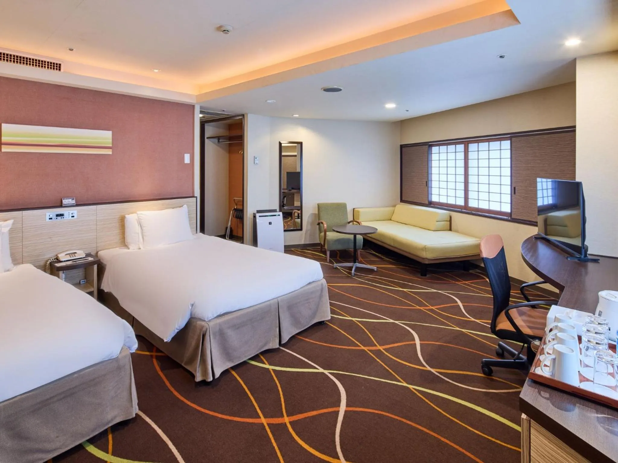 Bed in Okinawa NaHaNa Hotel & Spa