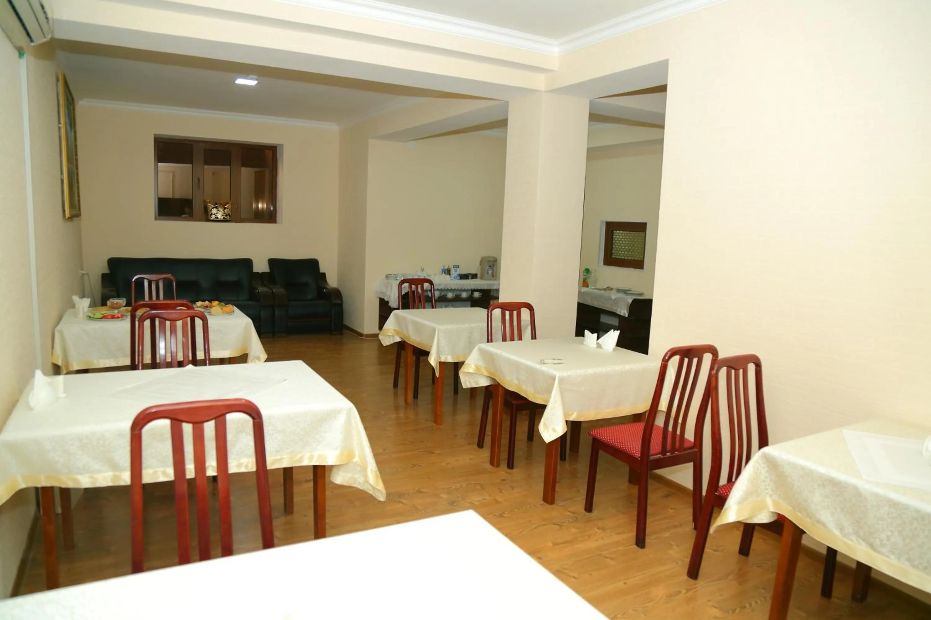 Breakfast in Muzaffar Hotel Samarkand