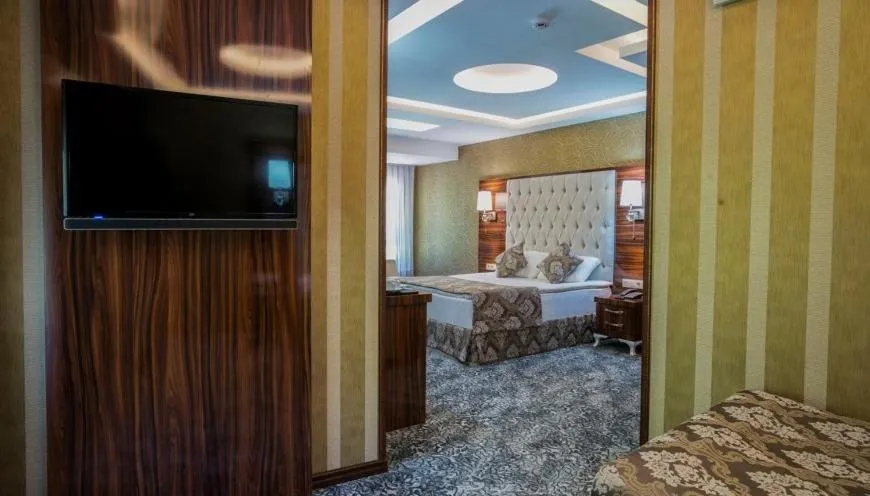 Bed in Ayder Hasimoglu Hotel