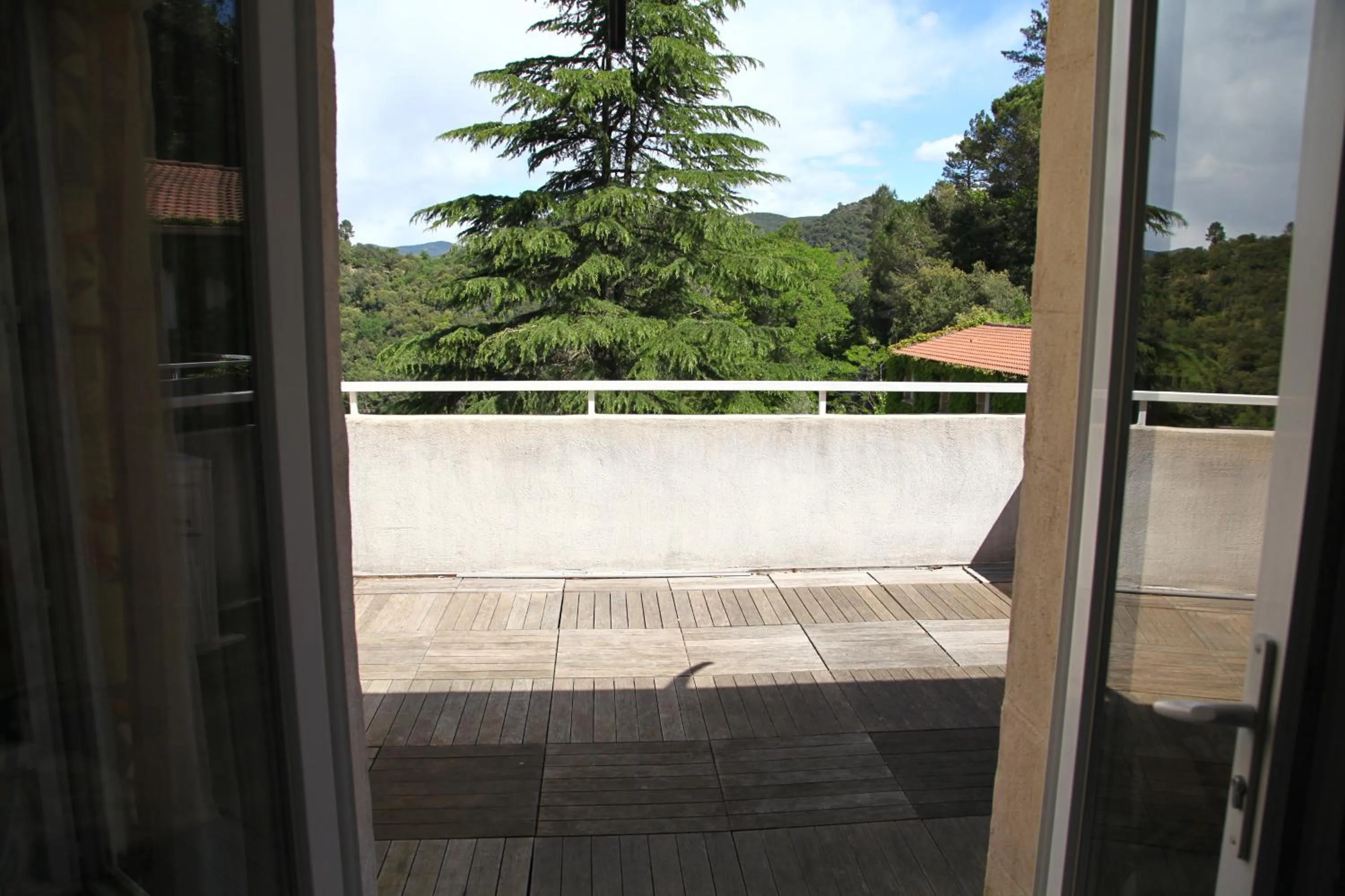 Balcony/Terrace in Apart'Hôtel Les 4 Sources