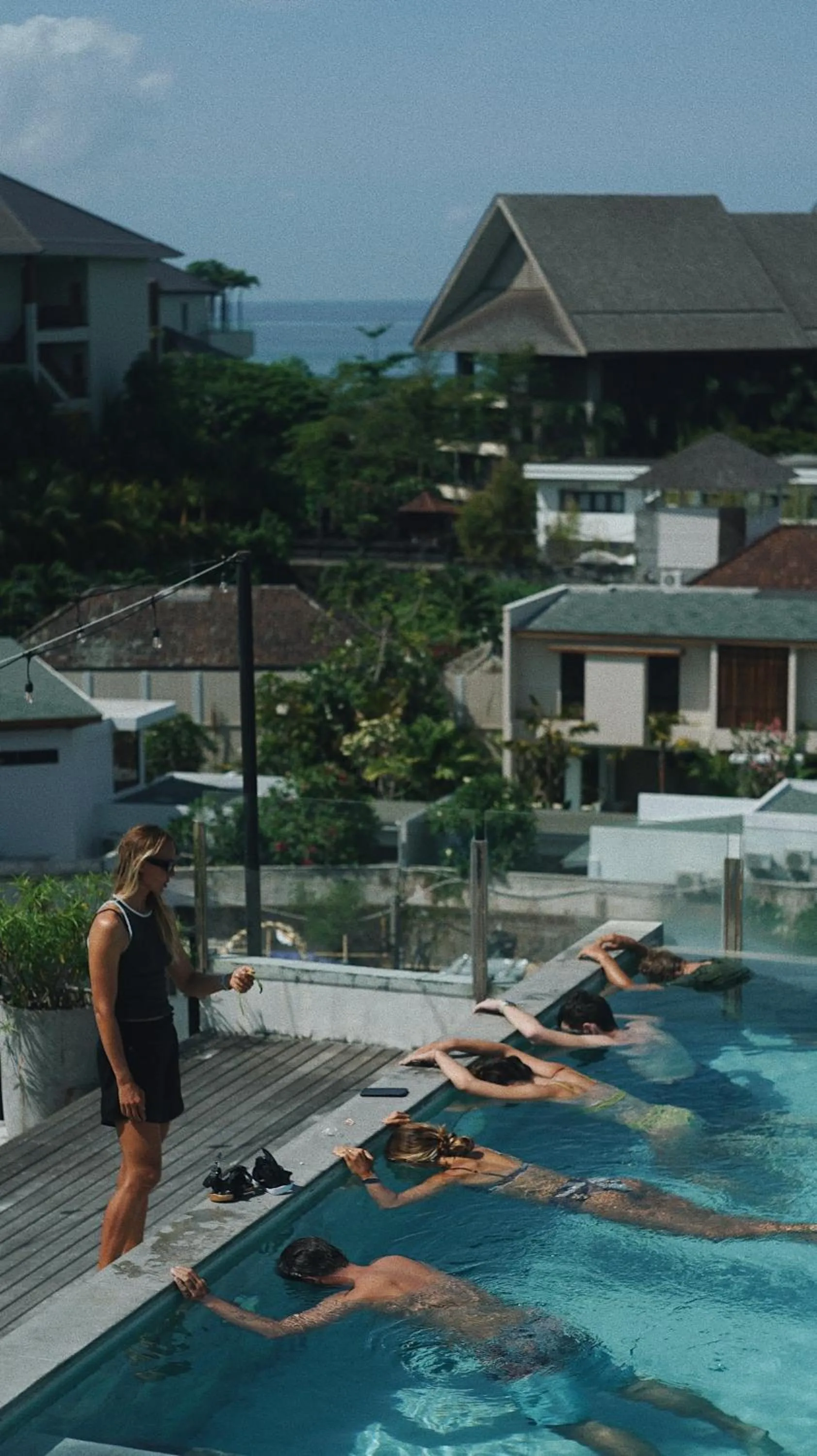 People in Surf Motel