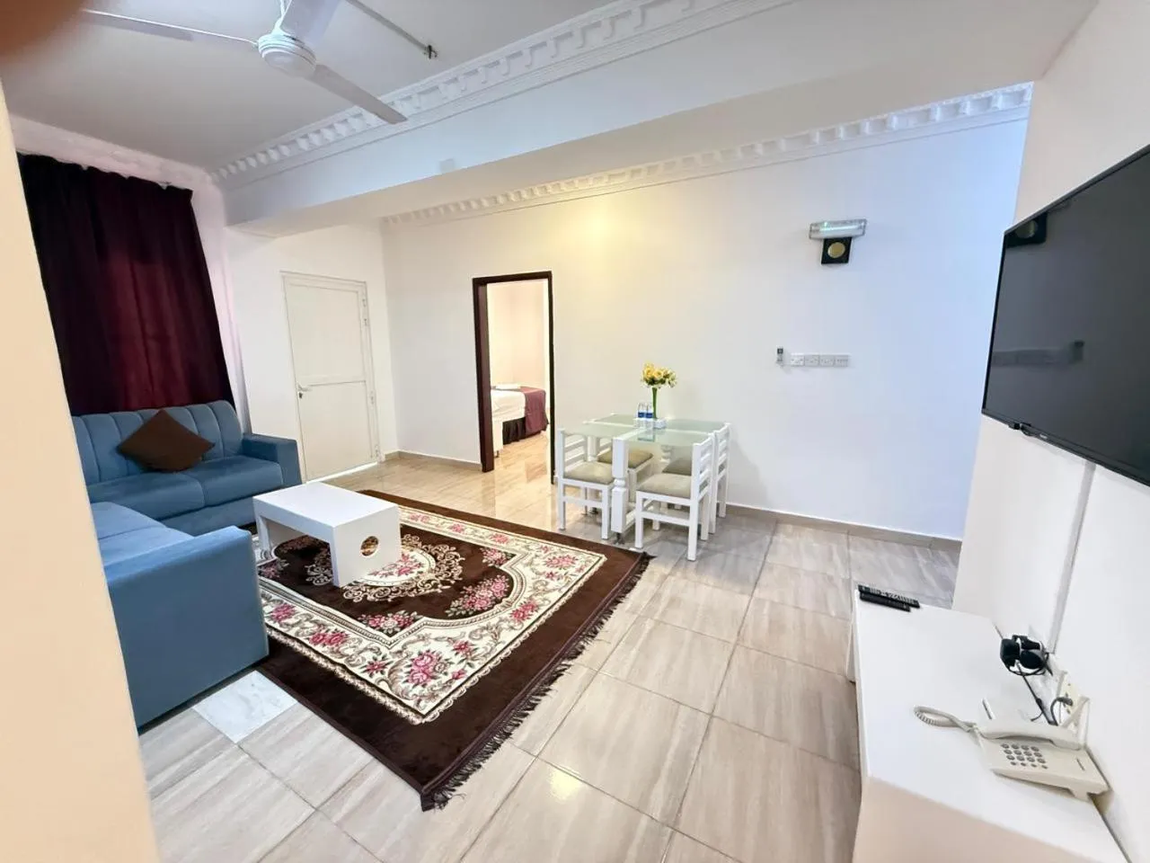 Living room in Gateway Salalah hotel apartments