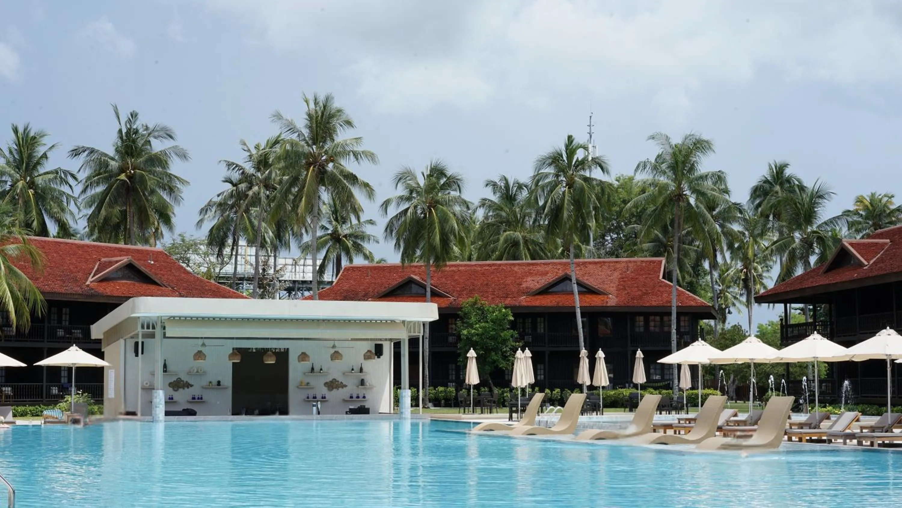 Pool view in Pelangi Beach Resort & Spa, Langkawi