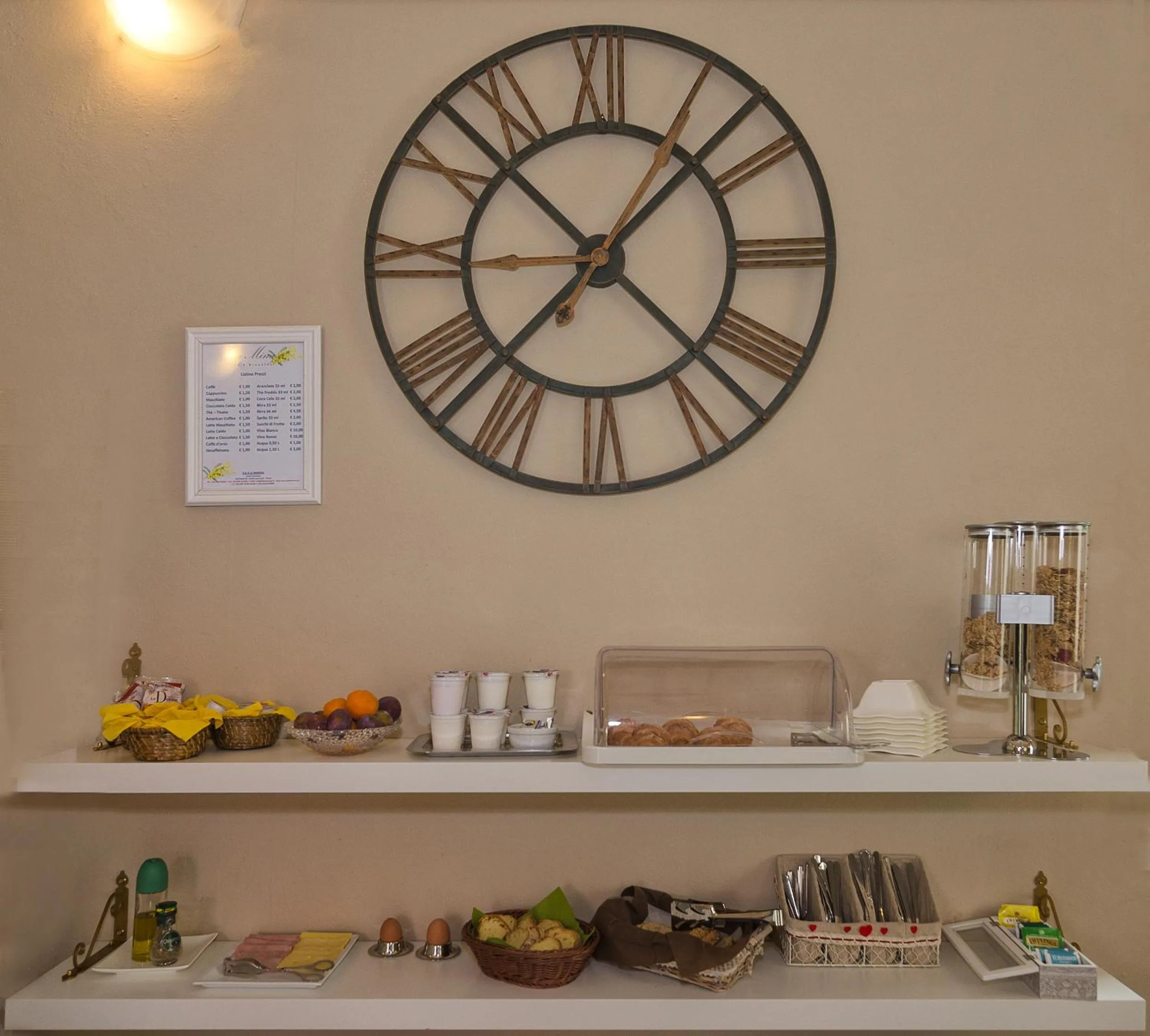 Food in B&B La Mimosa