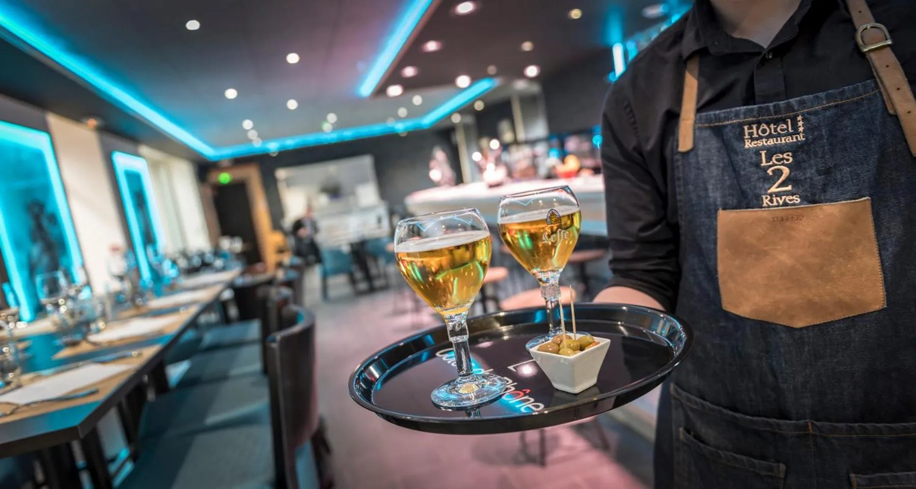 Restaurant/places to eat in Logis Hôtel Restaurant Les 2 Rives - A75, en bordure de rivière