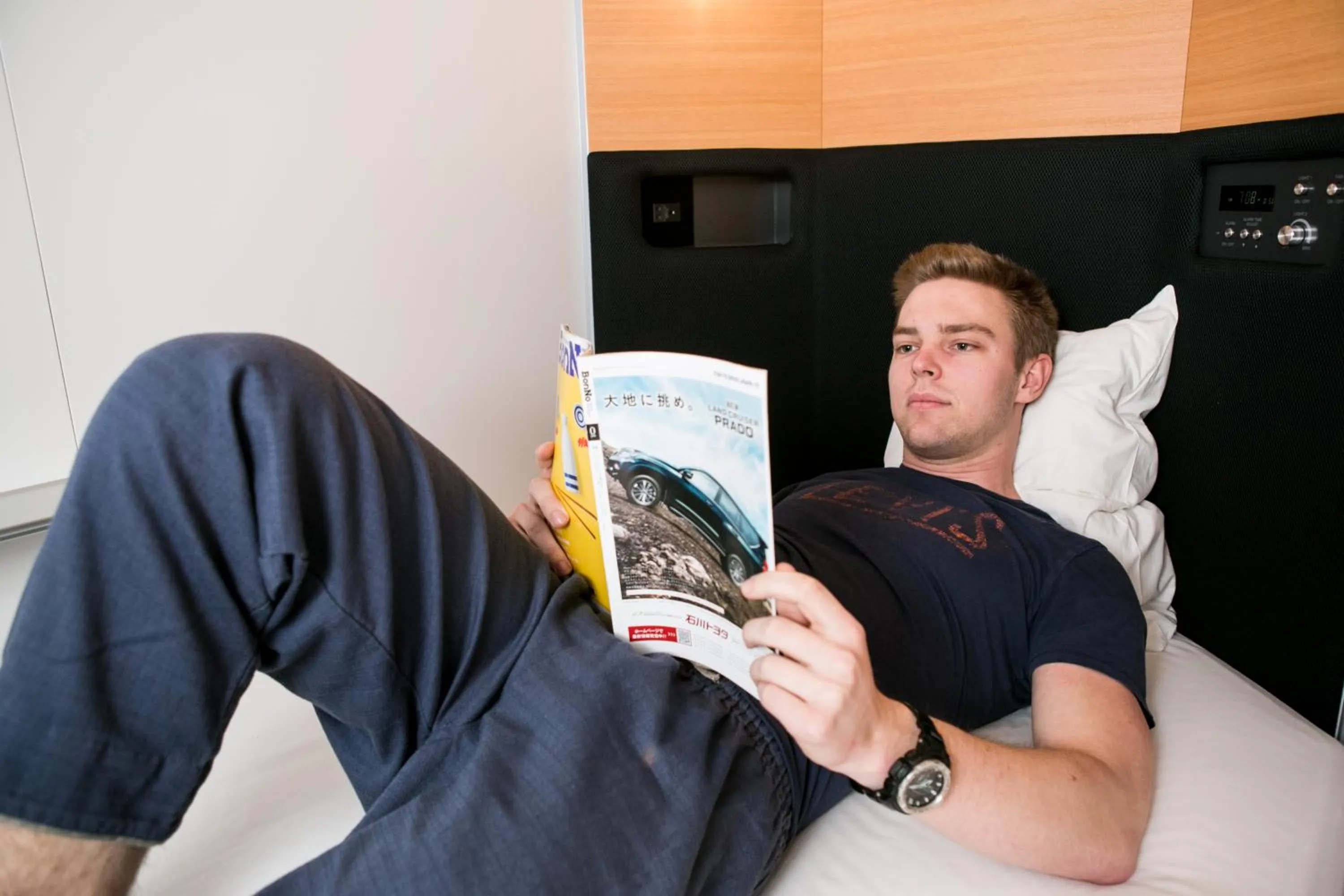 People in Kanazawa Capsule Hotel Musashimachi