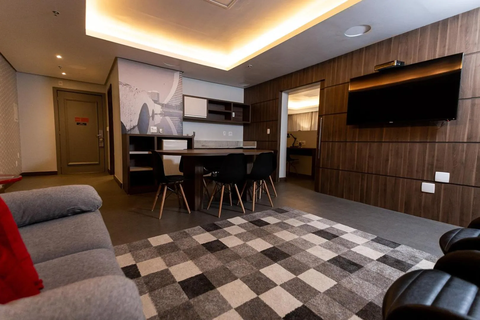 Seating area in Master Porto Alegre Hotel - Av Carlos Gomes, Próximo ao Consulado Americano