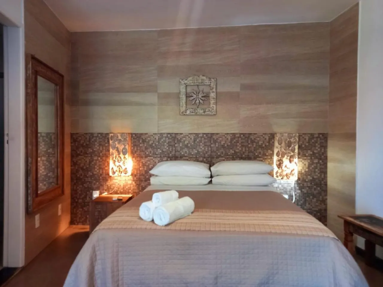 Bed in Pousada Ilha da Saudade