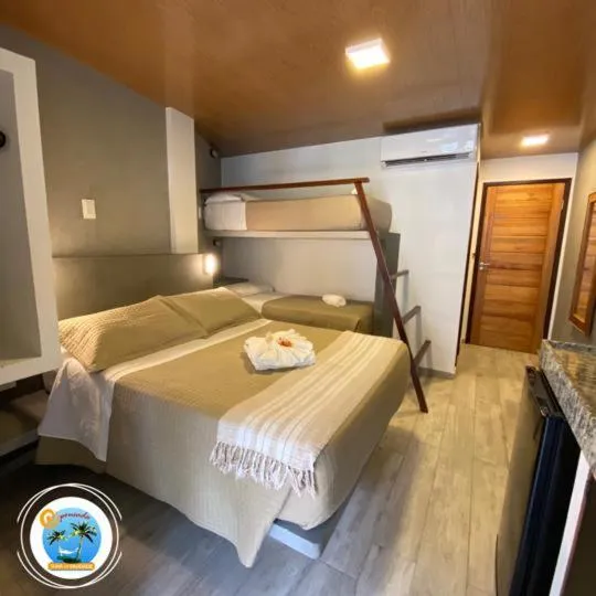 Bed in Pousada Ilha da Saudade