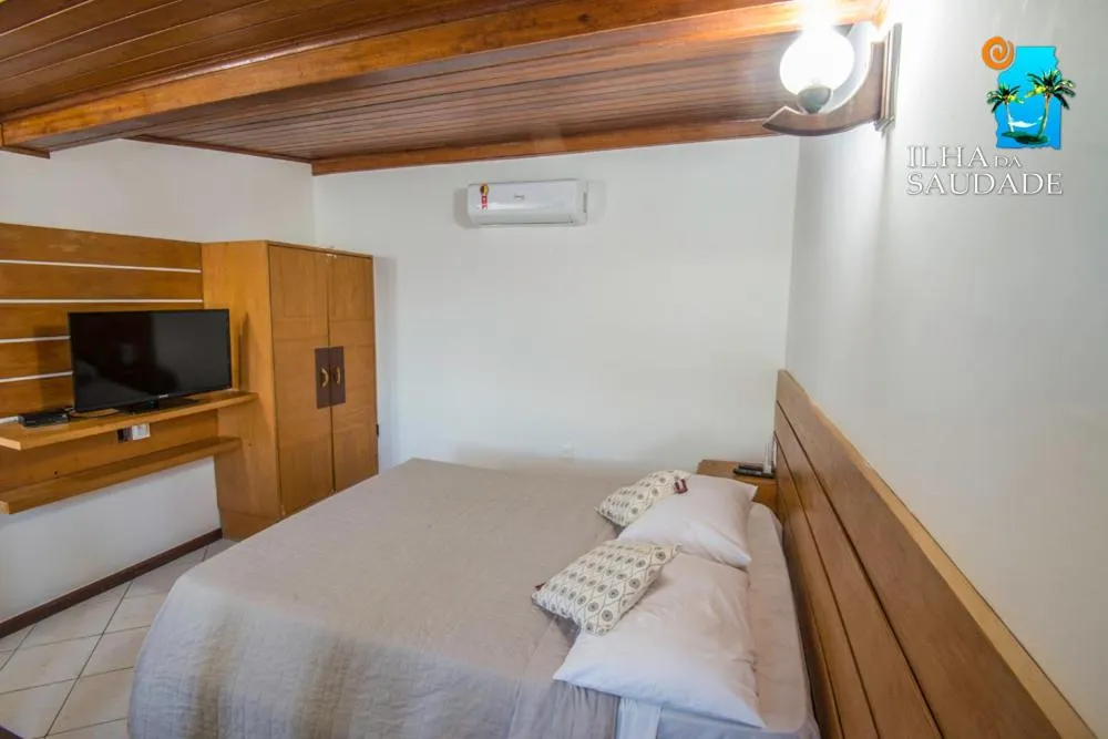 Bed in Pousada Ilha da Saudade