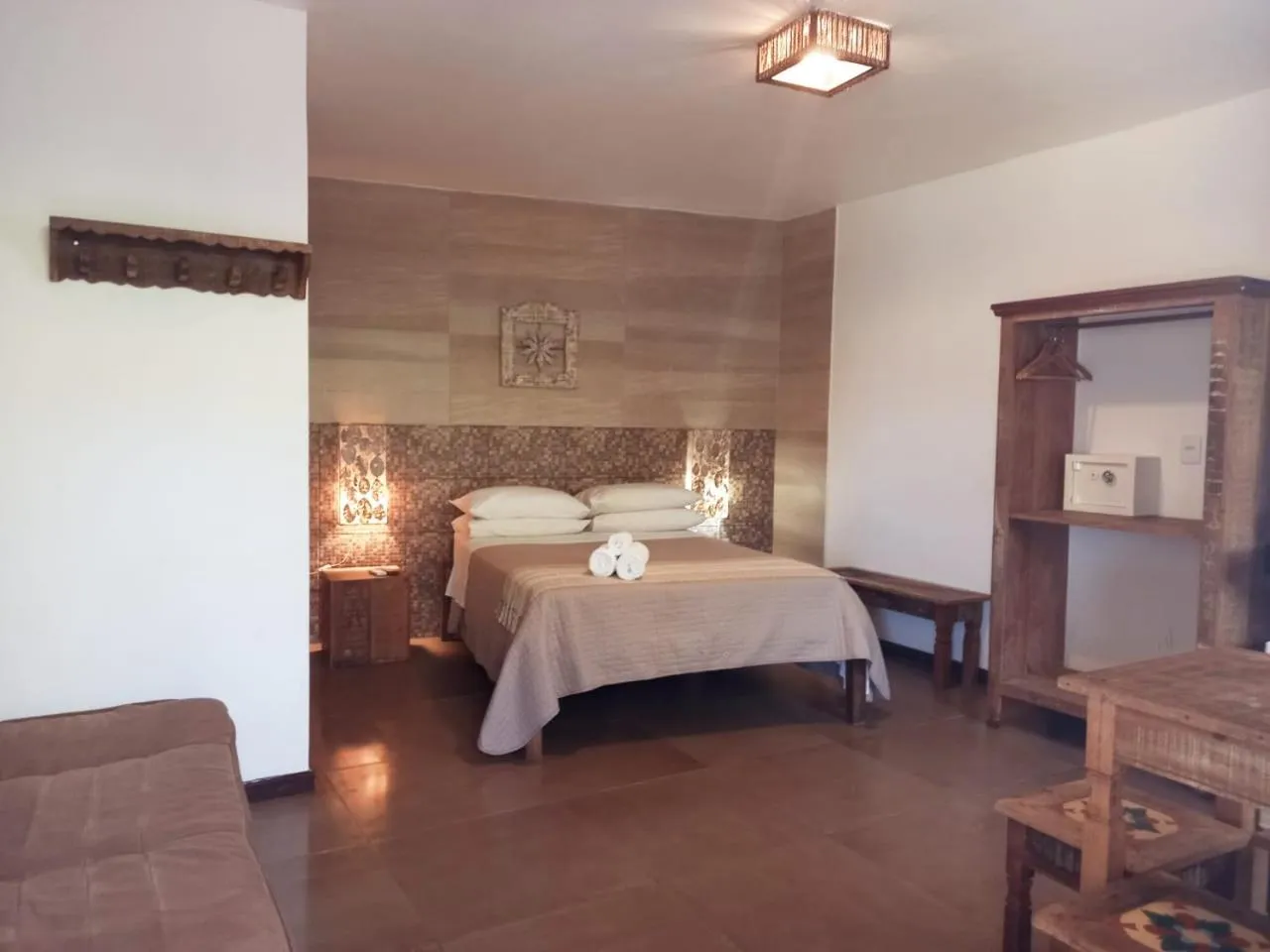 Bed in Pousada Ilha da Saudade